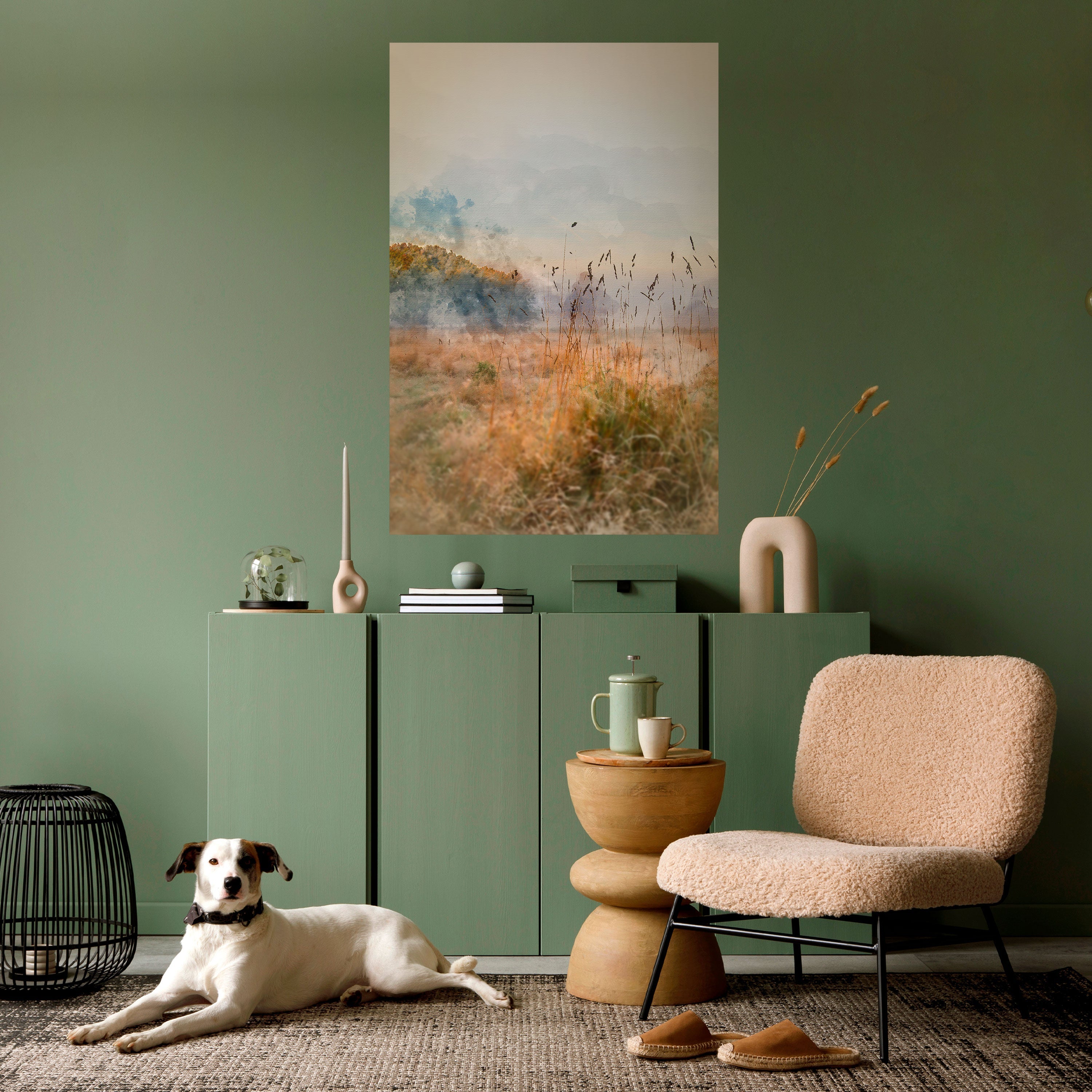 Affiche verticale autocollante « TRISTESSE DE L'ÉTÉ »