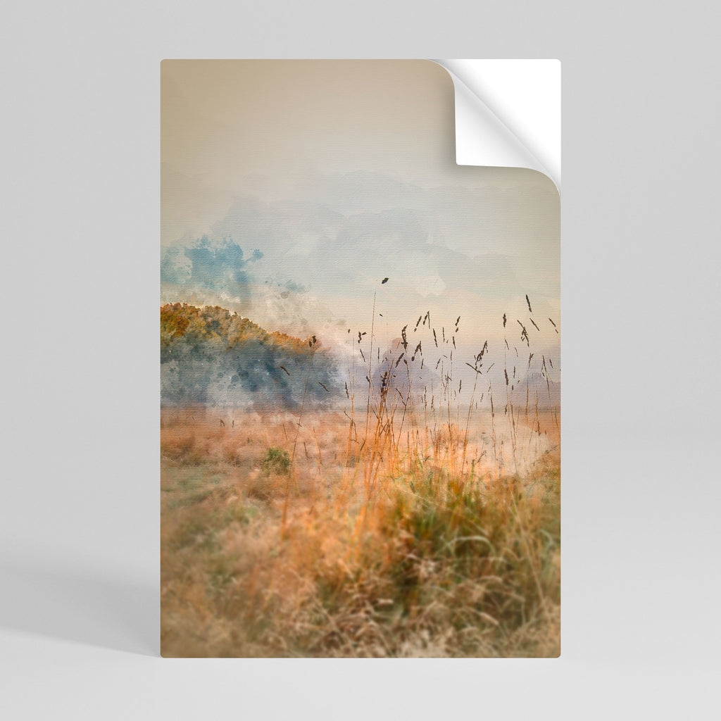 Affiche verticale autocollante « TRISTESSE DE L'ÉTÉ »