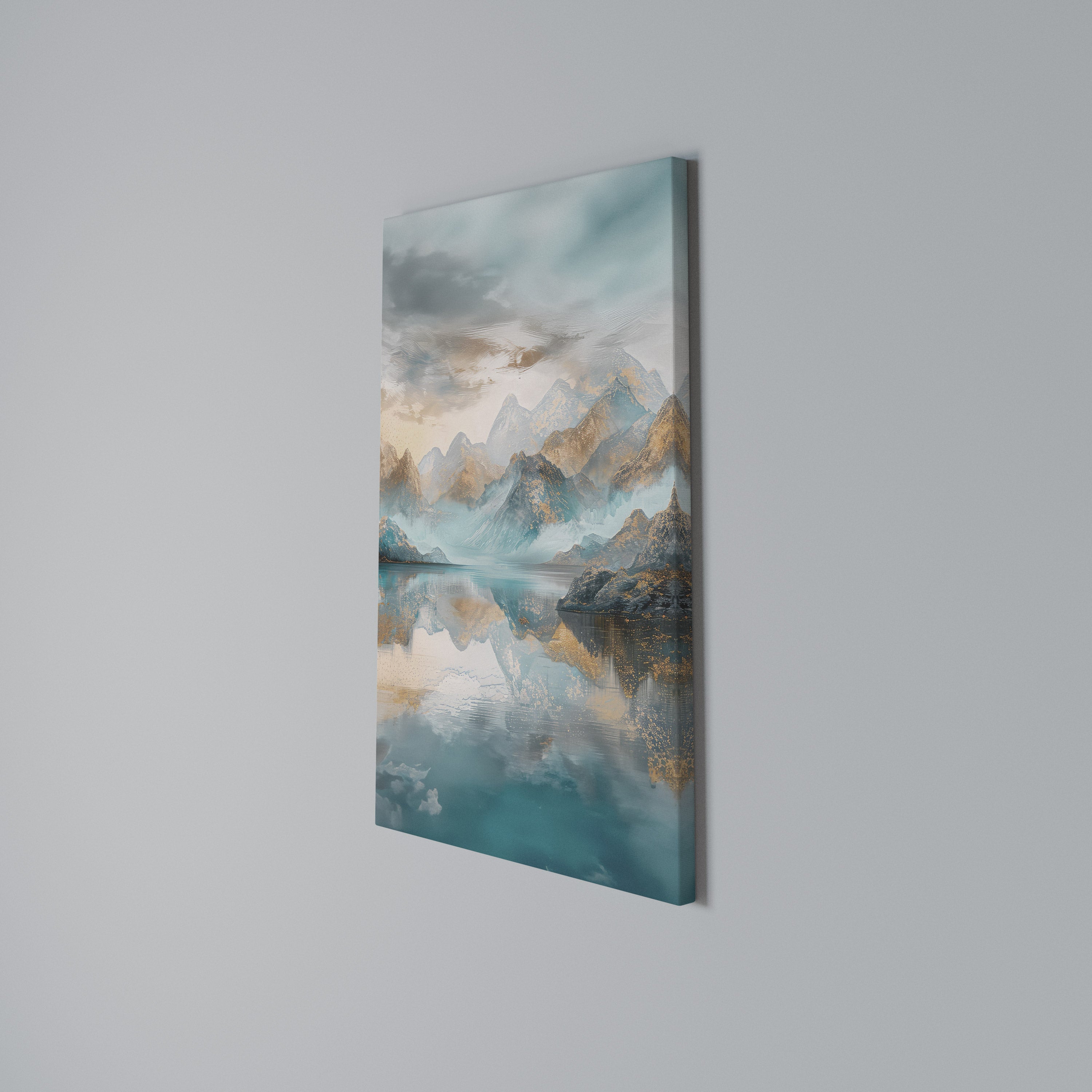 AZURE SUMMITS Vertical Canvas Print