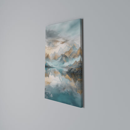 AZURE SUMMITS Vertical Canvas Print