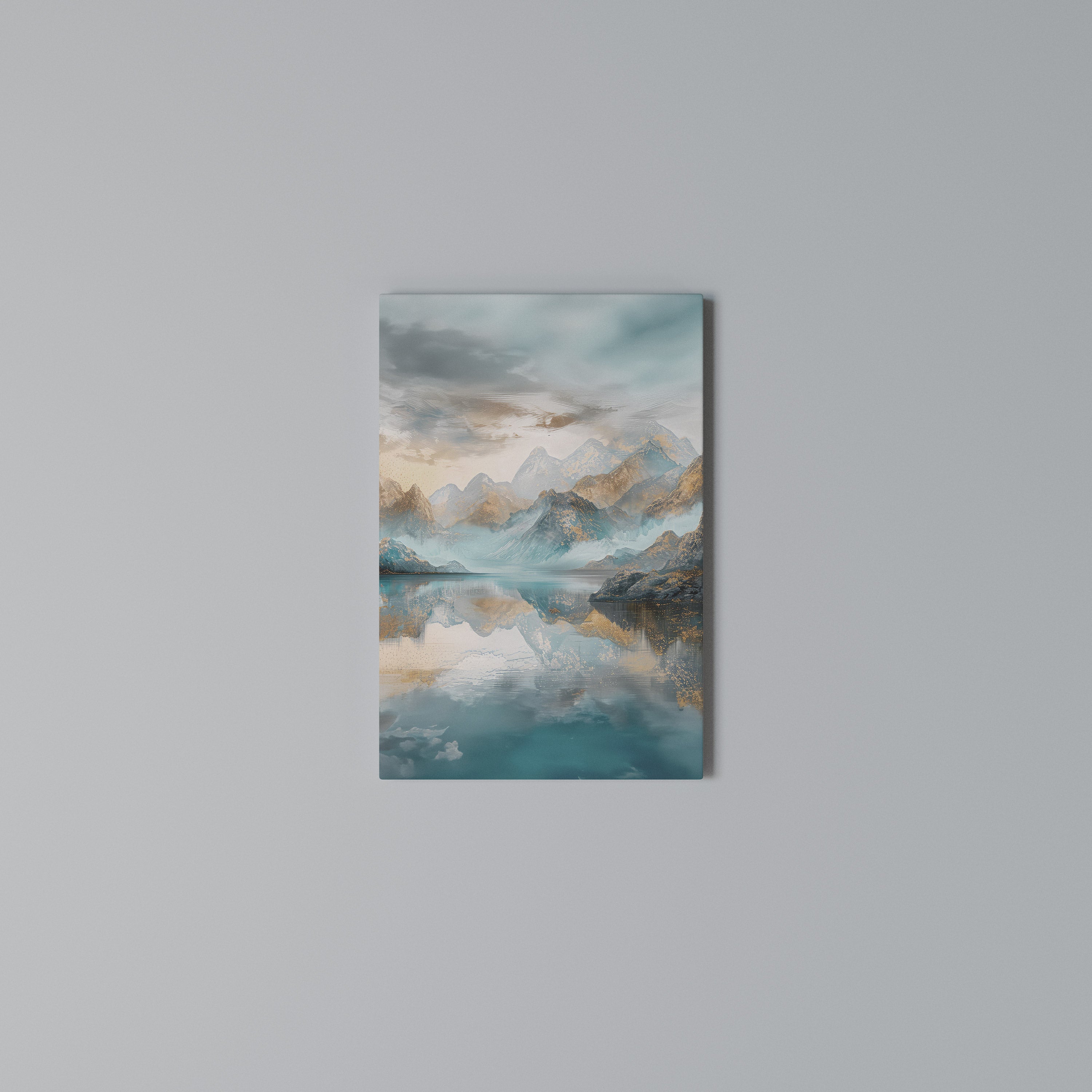 AZURE SUMMITS Vertical Canvas Print