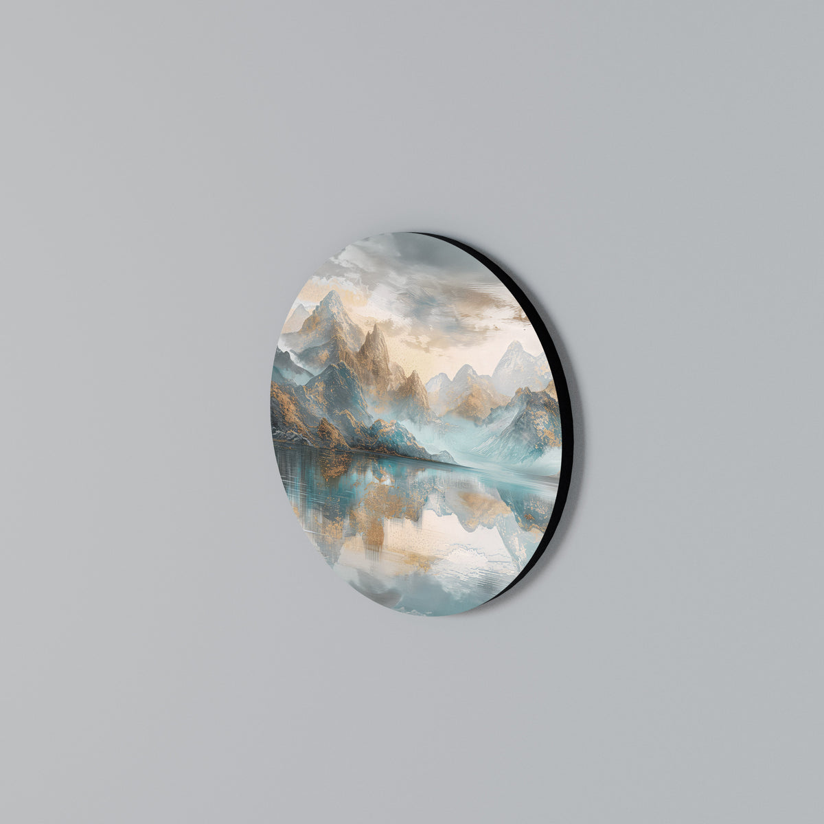 AZURE SUMMITS Round Wall Art