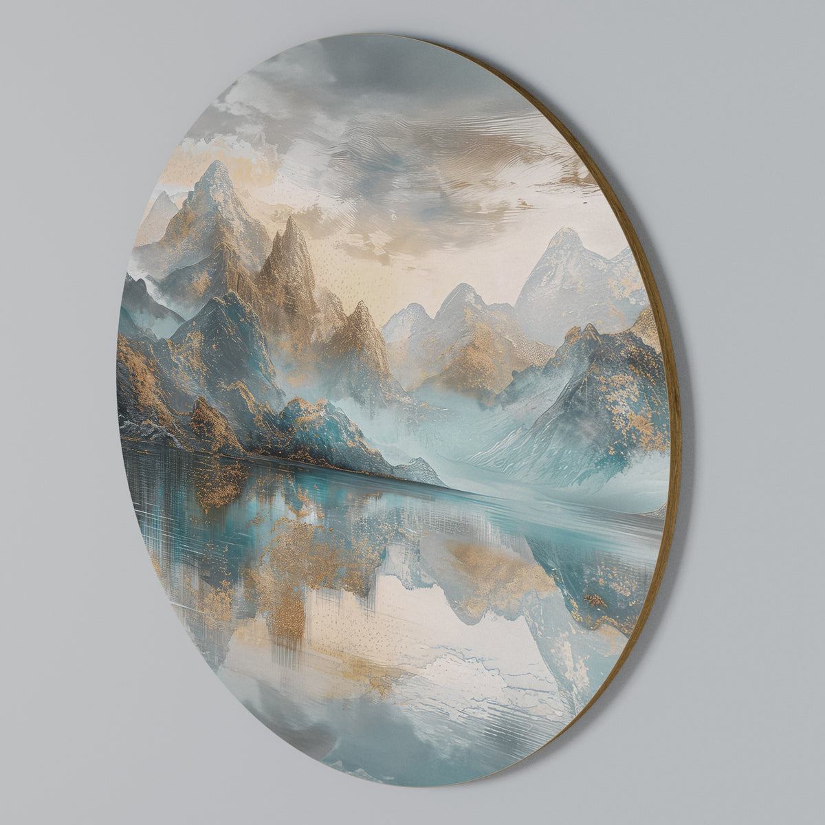AZURE SUMMITS Round Wall Art