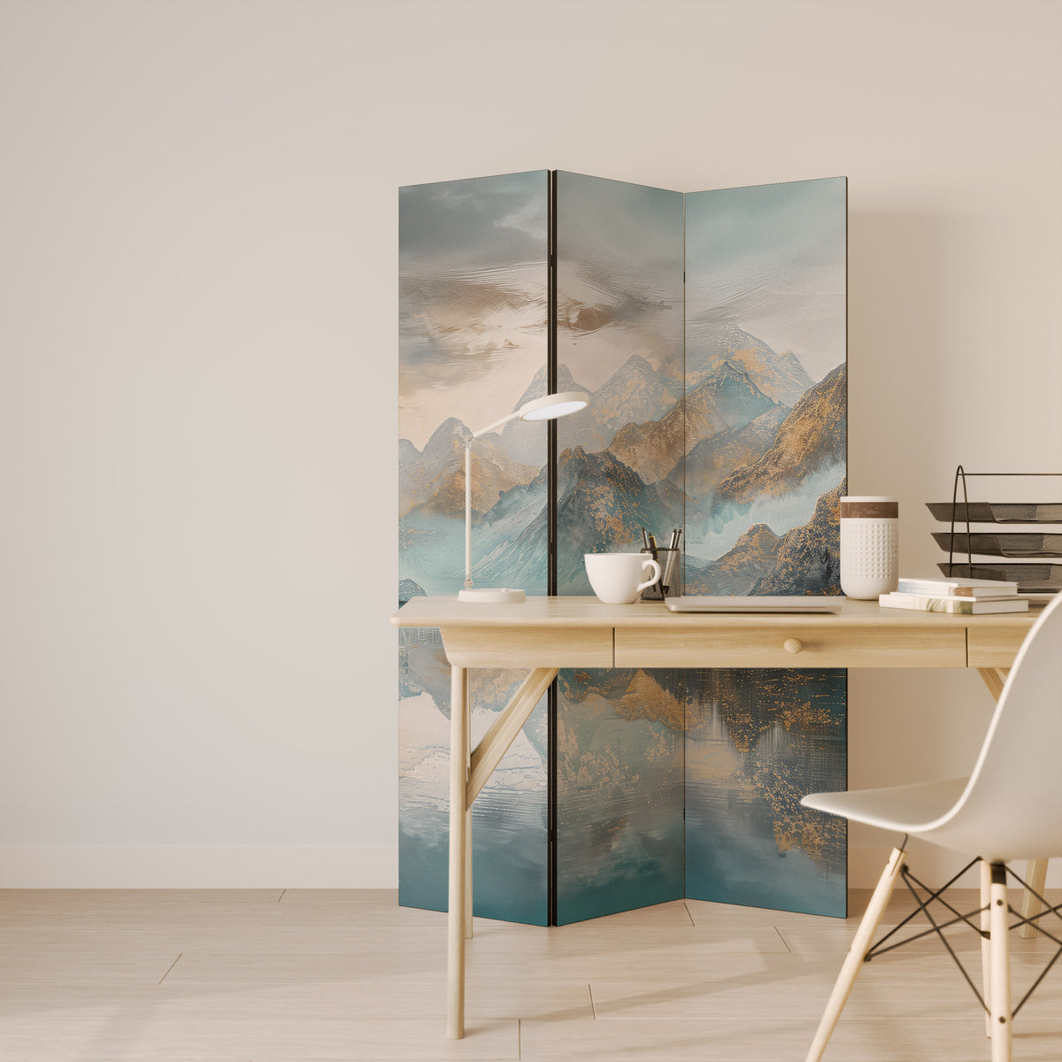 AZURE SUMMITS 3-Panel Room Divider