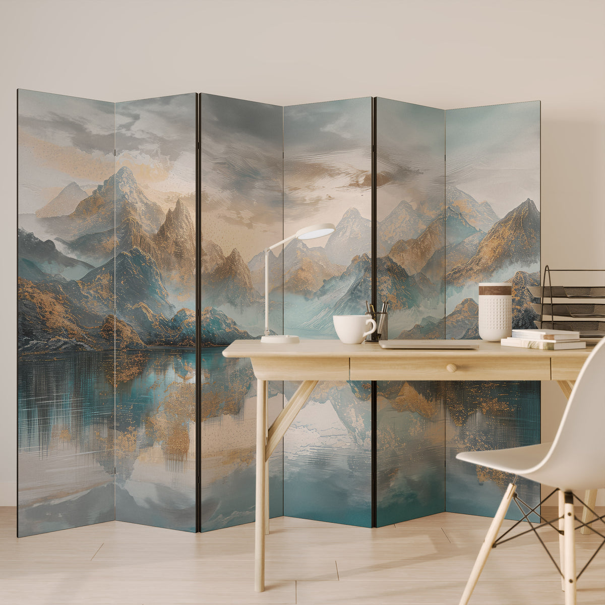 AZURE SUMMITS 6-Panel Room Divider