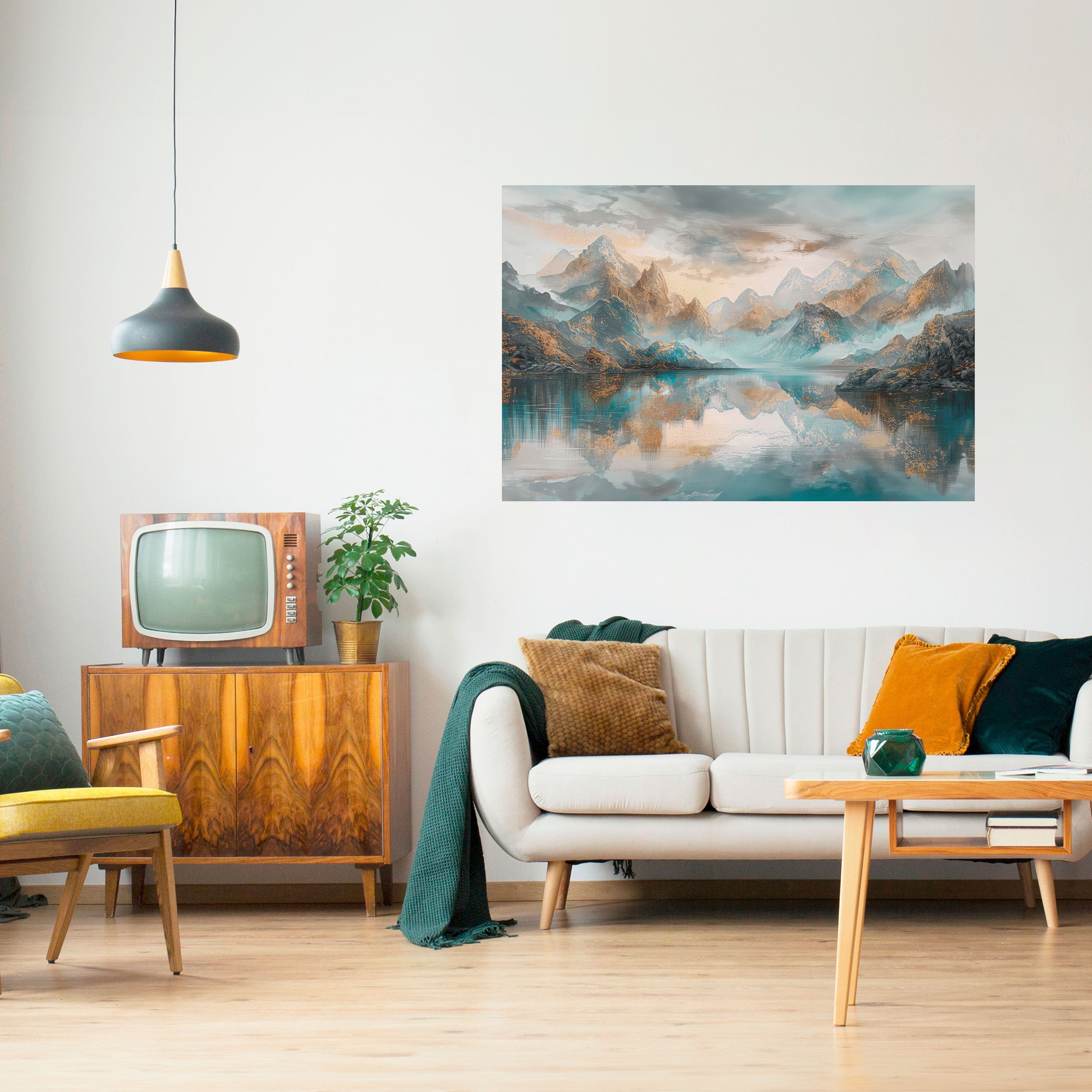 Affiche horizontale autocollante AZURE SUMMITS