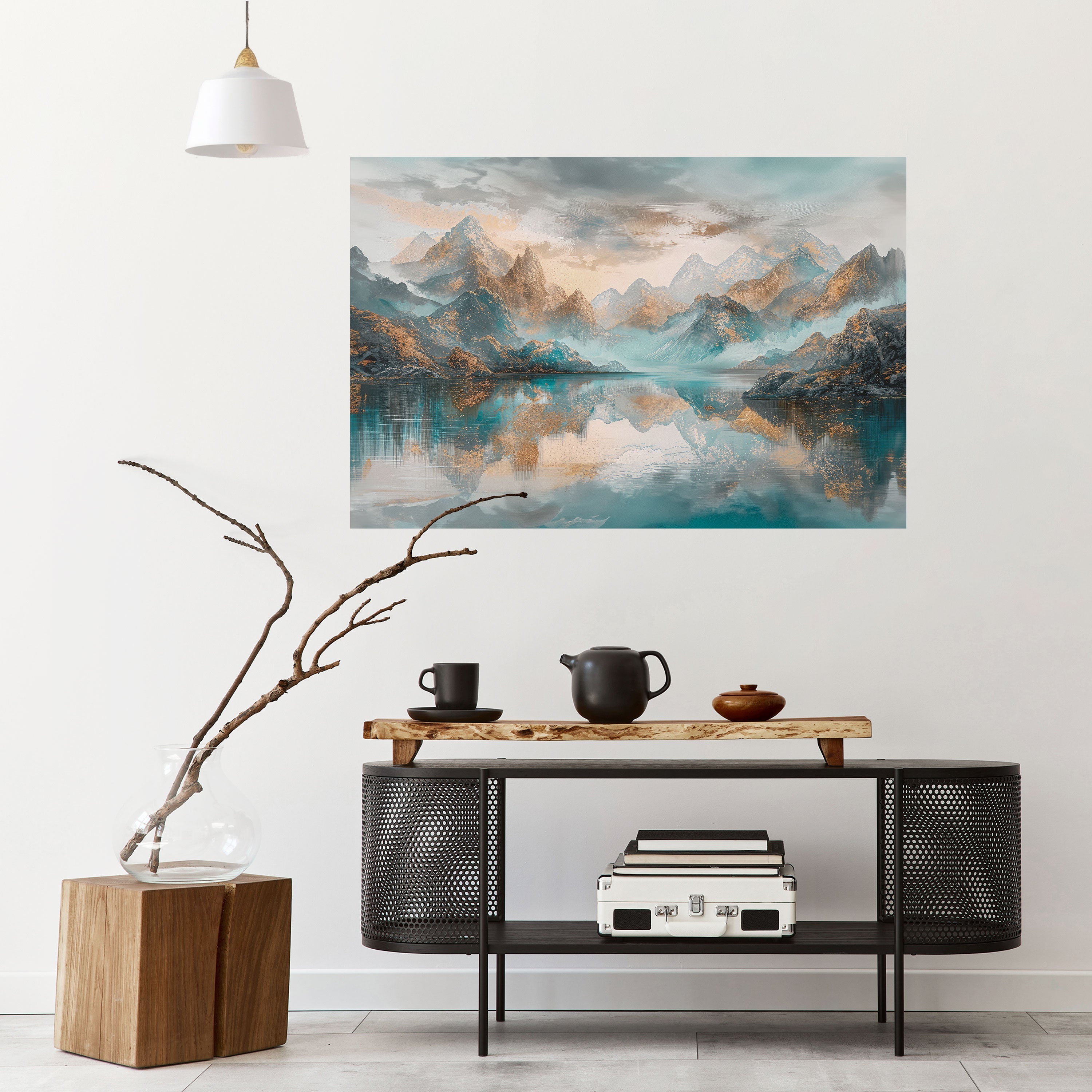 Affiche horizontale autocollante AZURE SUMMITS