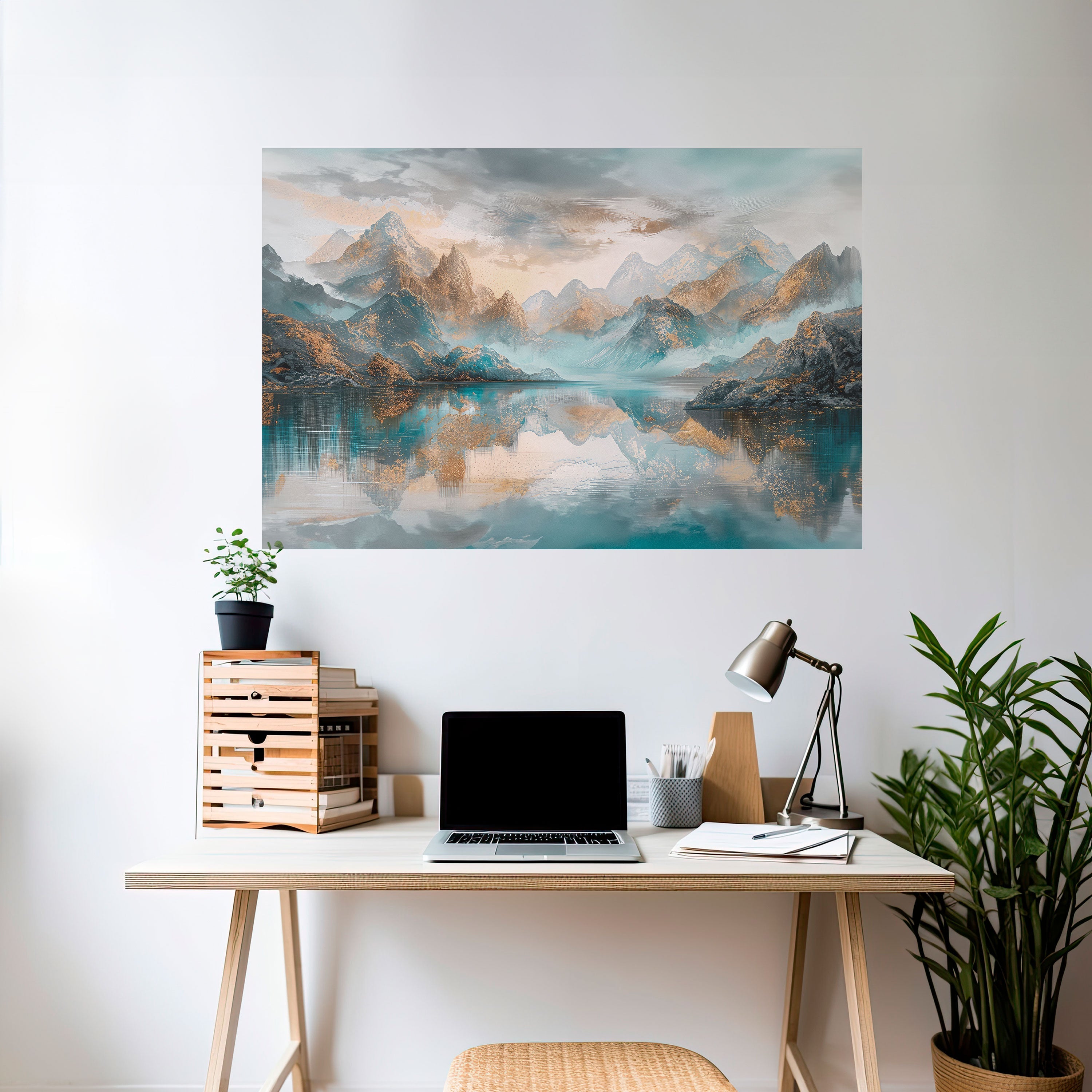 Affiche horizontale autocollante AZURE SUMMITS