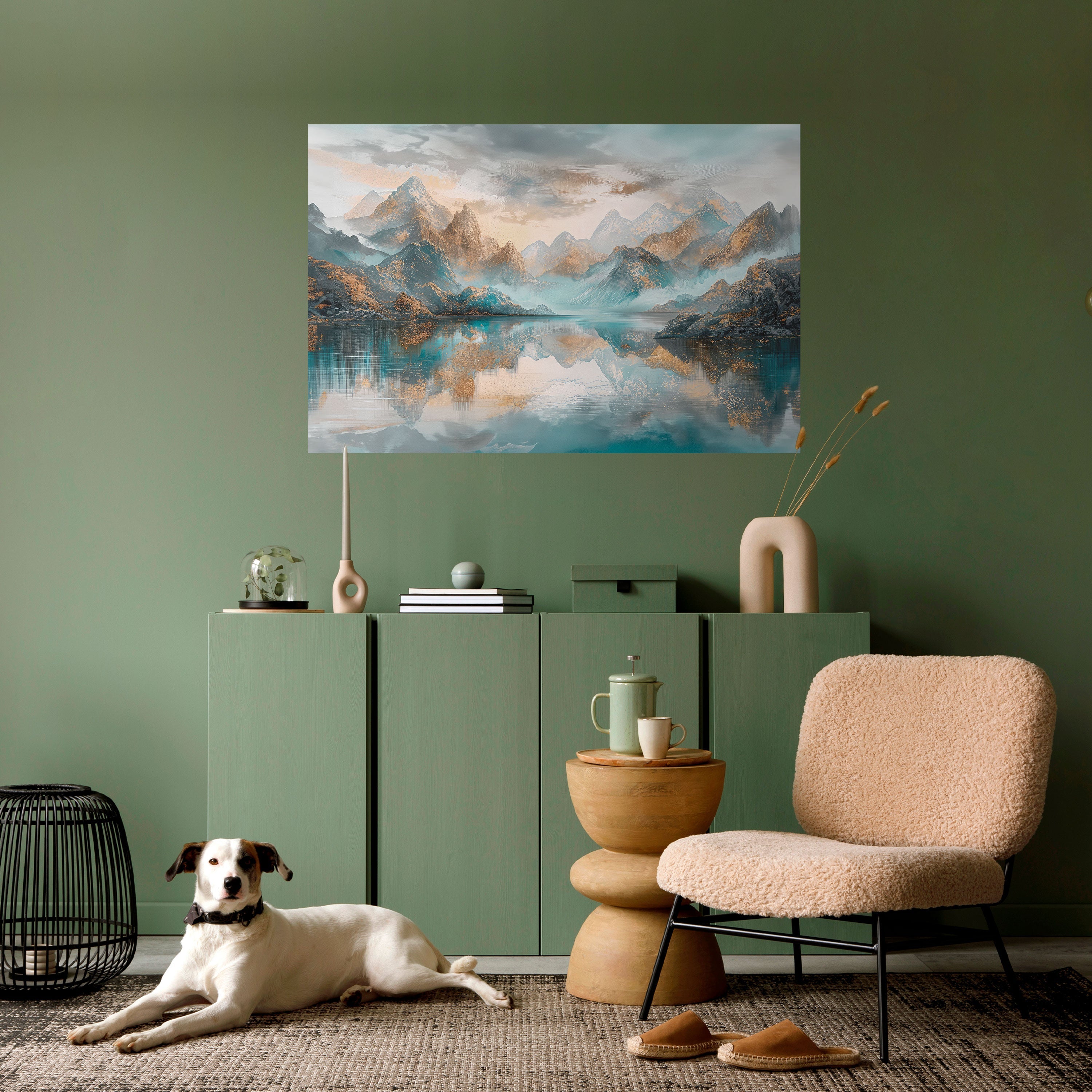 Affiche horizontale autocollante AZURE SUMMITS