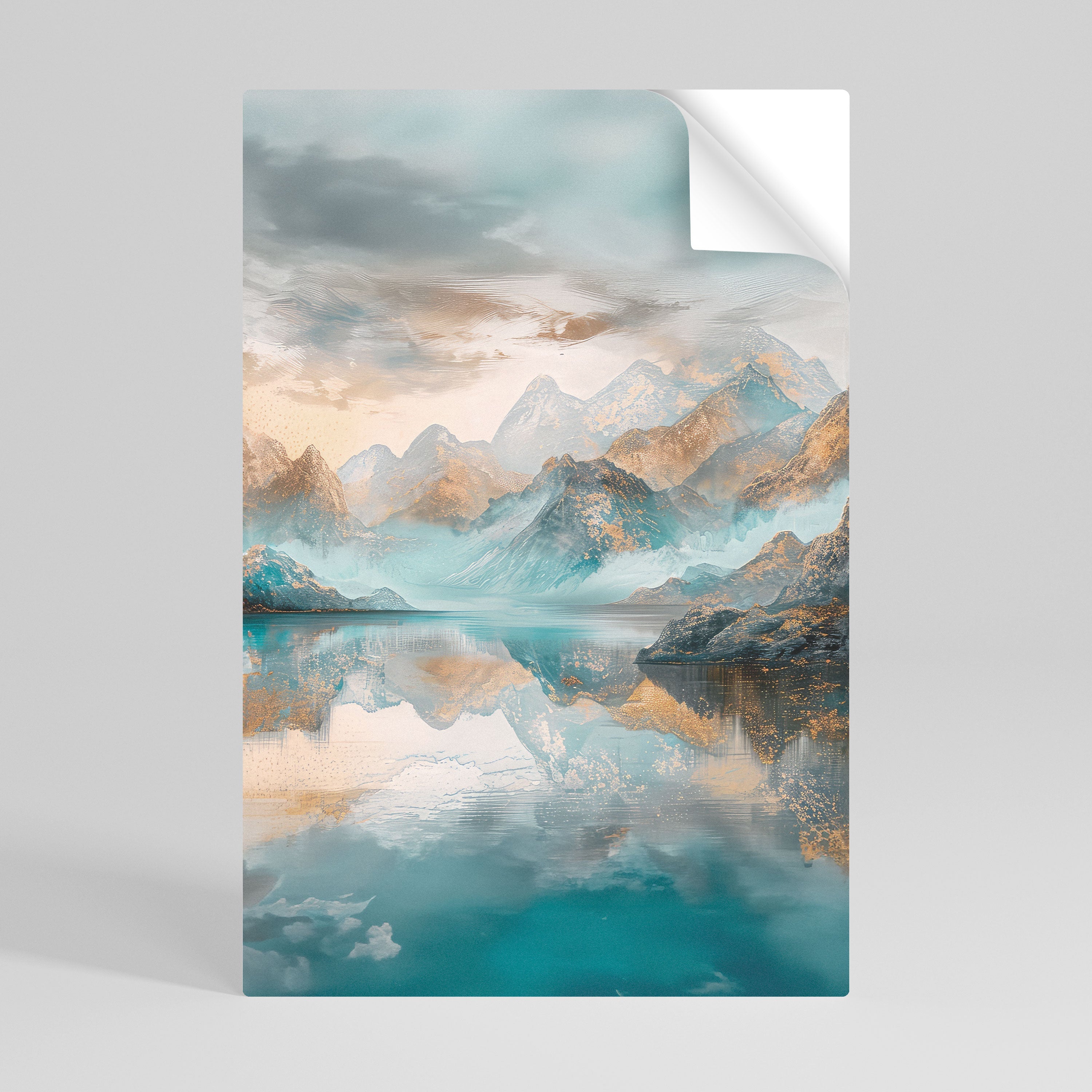 Affiche verticale autocollante AZURE SUMMITS