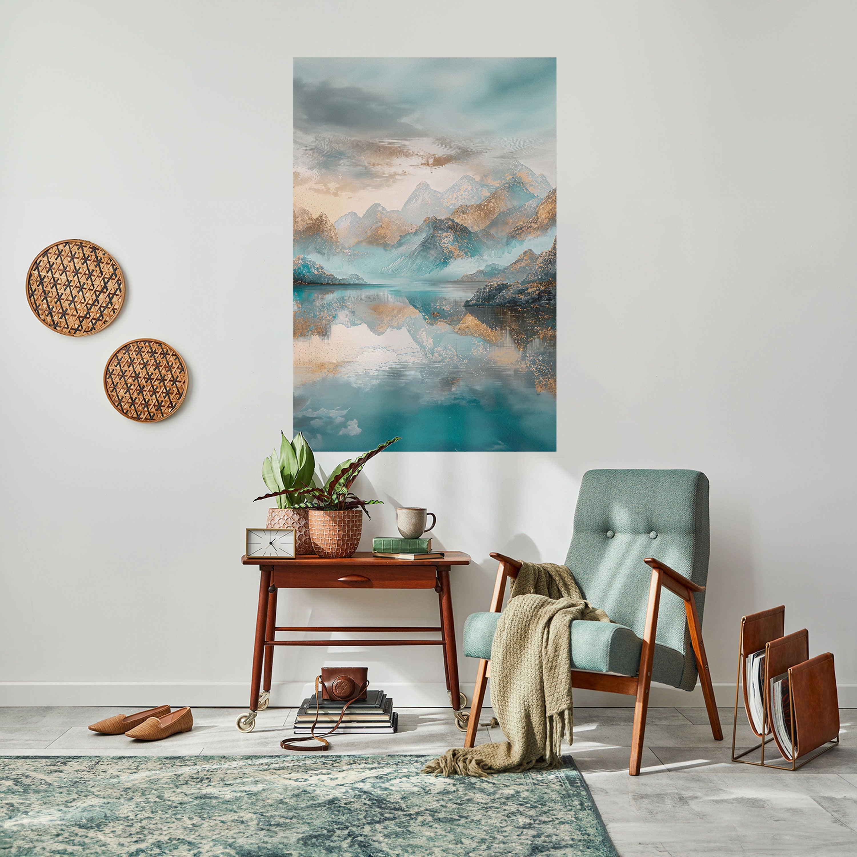 Affiche verticale autocollante AZURE SUMMITS