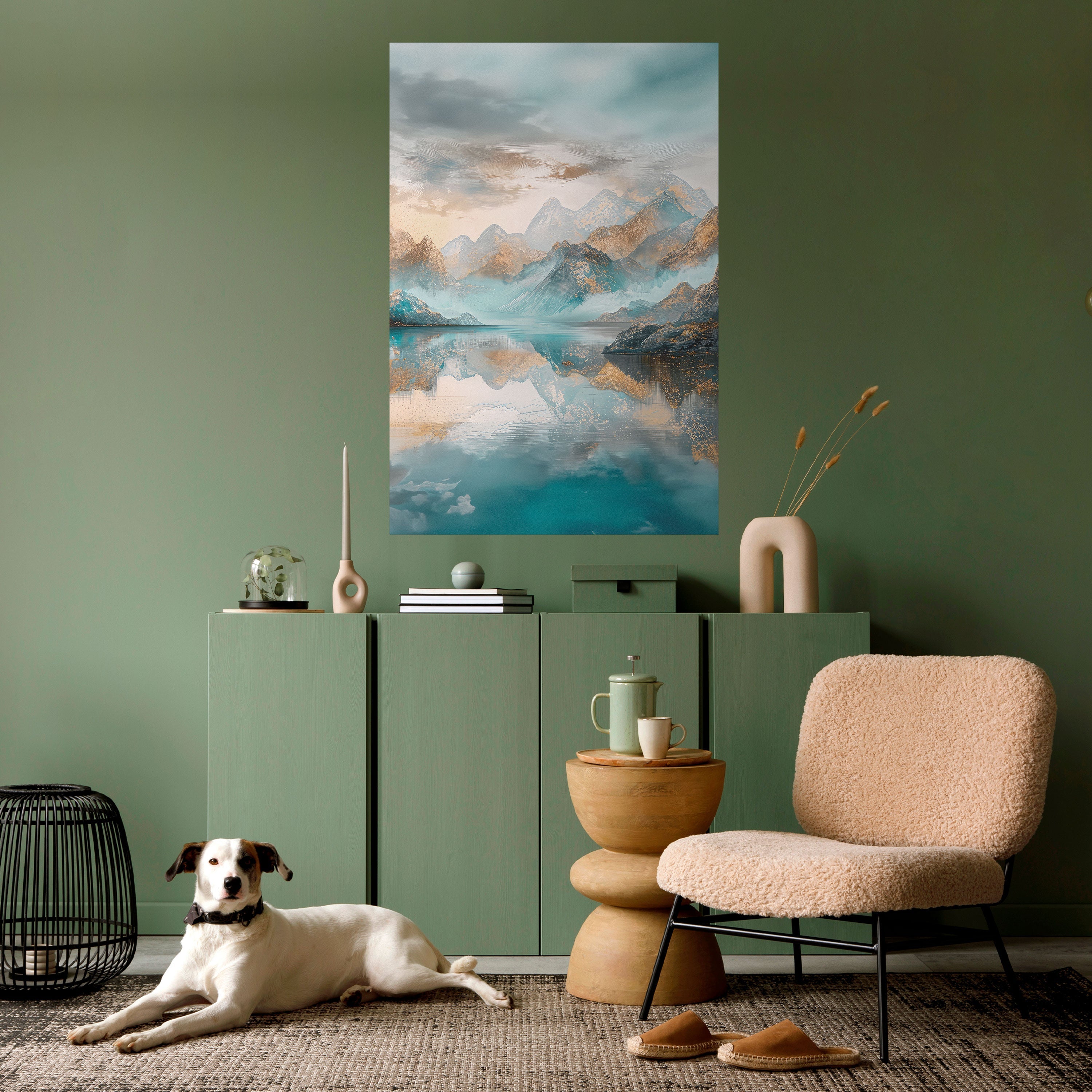 Affiche verticale autocollante AZURE SUMMITS