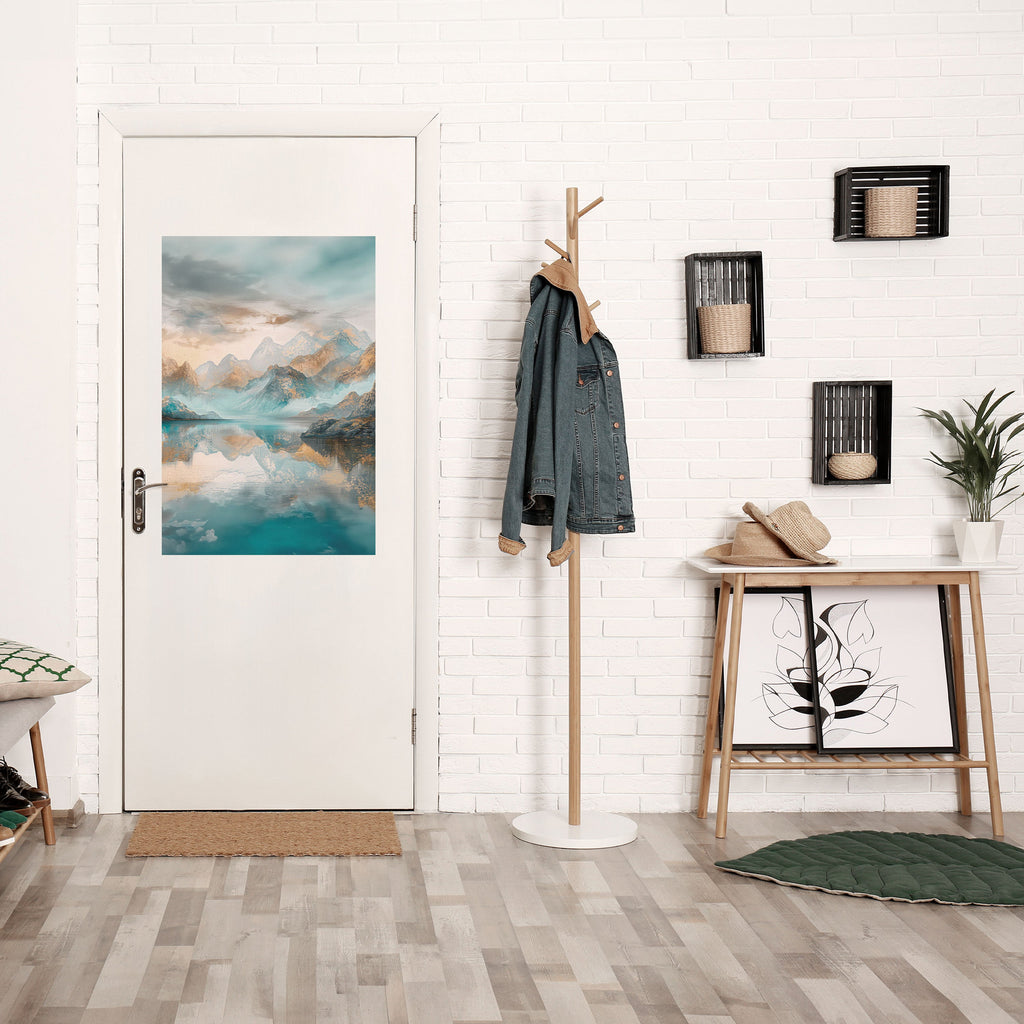 Affiche verticale autocollante AZURE SUMMITS