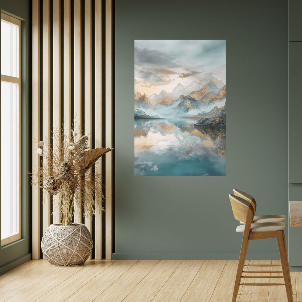 Affiche verticale autocollante AZURE SUMMITS