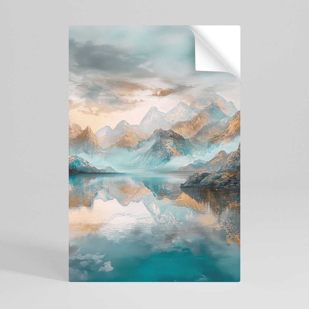 Affiche verticale autocollante AZURE SUMMITS