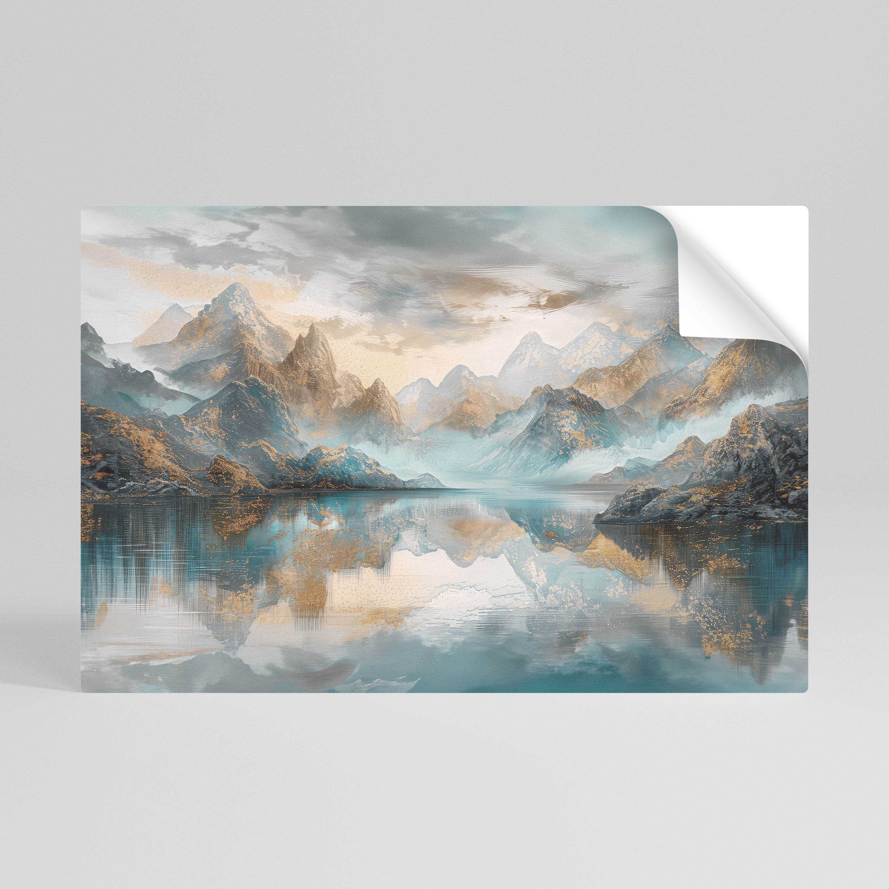 Affiche horizontale autocollante AZURE SUMMITS