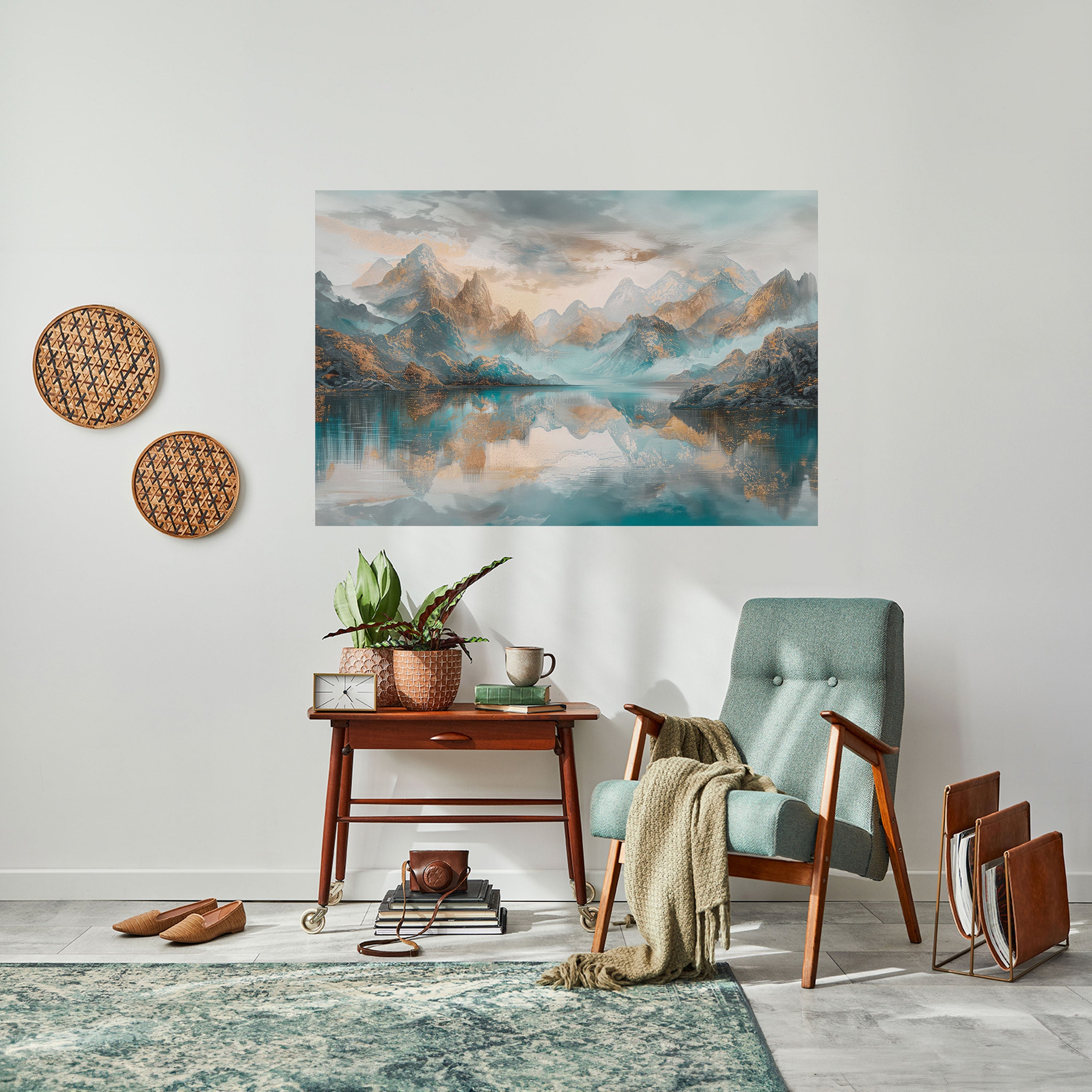 Affiche horizontale autocollante AZURE SUMMITS