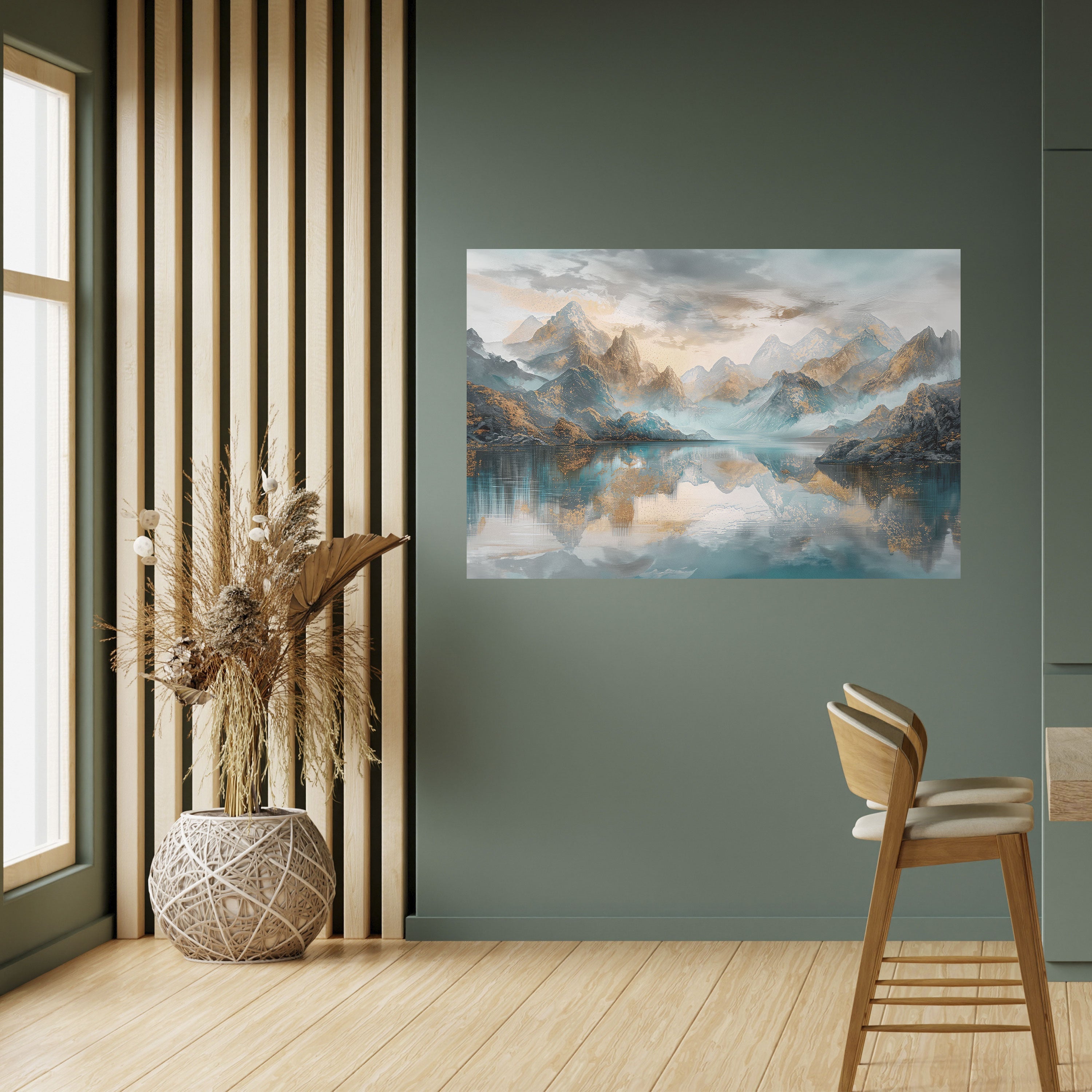 Affiche horizontale autocollante AZURE SUMMITS