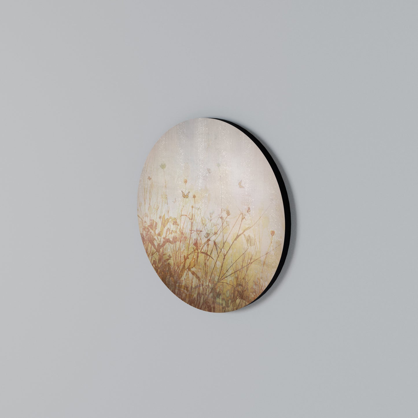 MEADOW BUTTERFLIES Round Wall Art