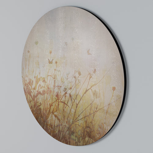 MEADOW BUTTERFLIES Round Wall Art
