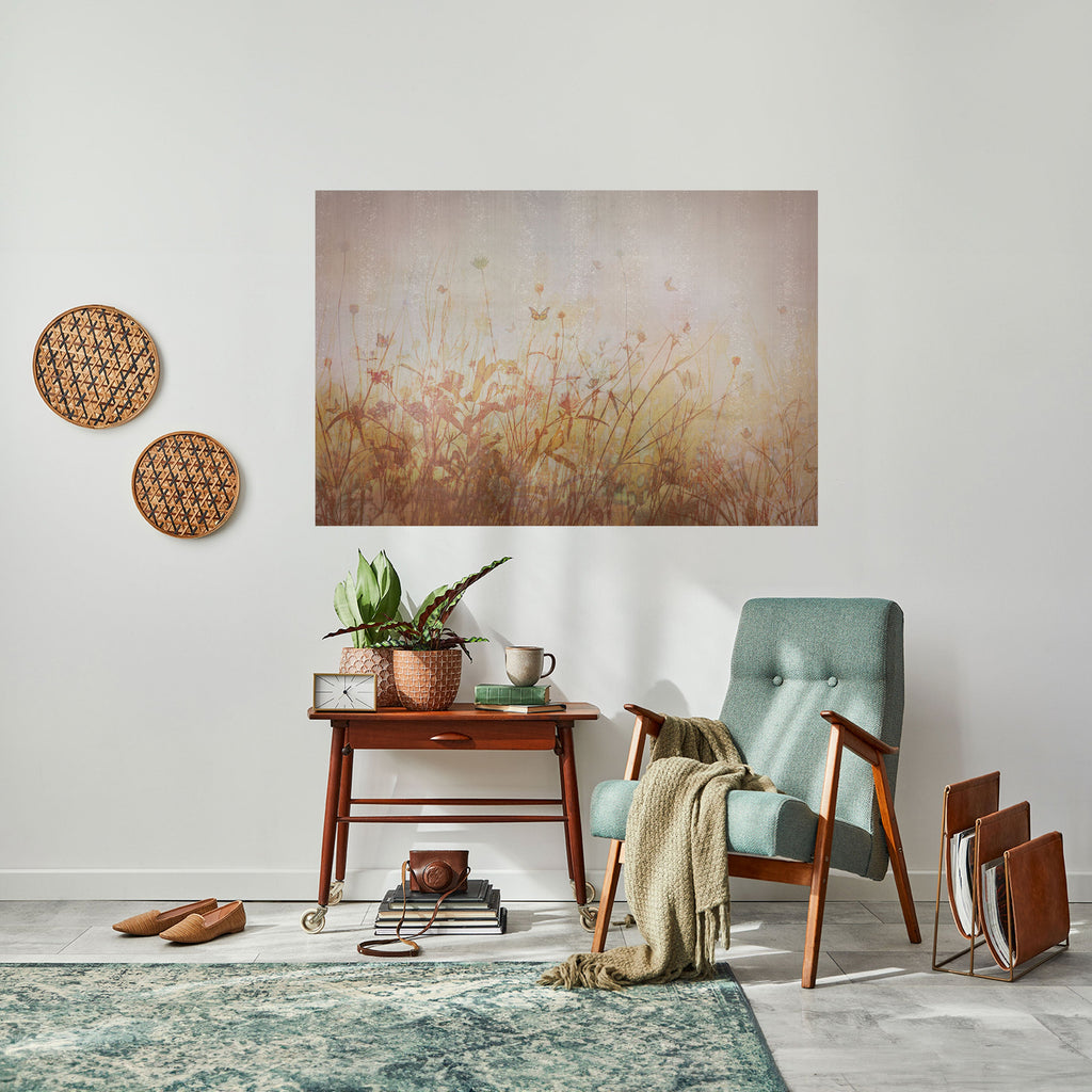 Affiche horizontale autocollante « PAPILLONS DES PRÉS »