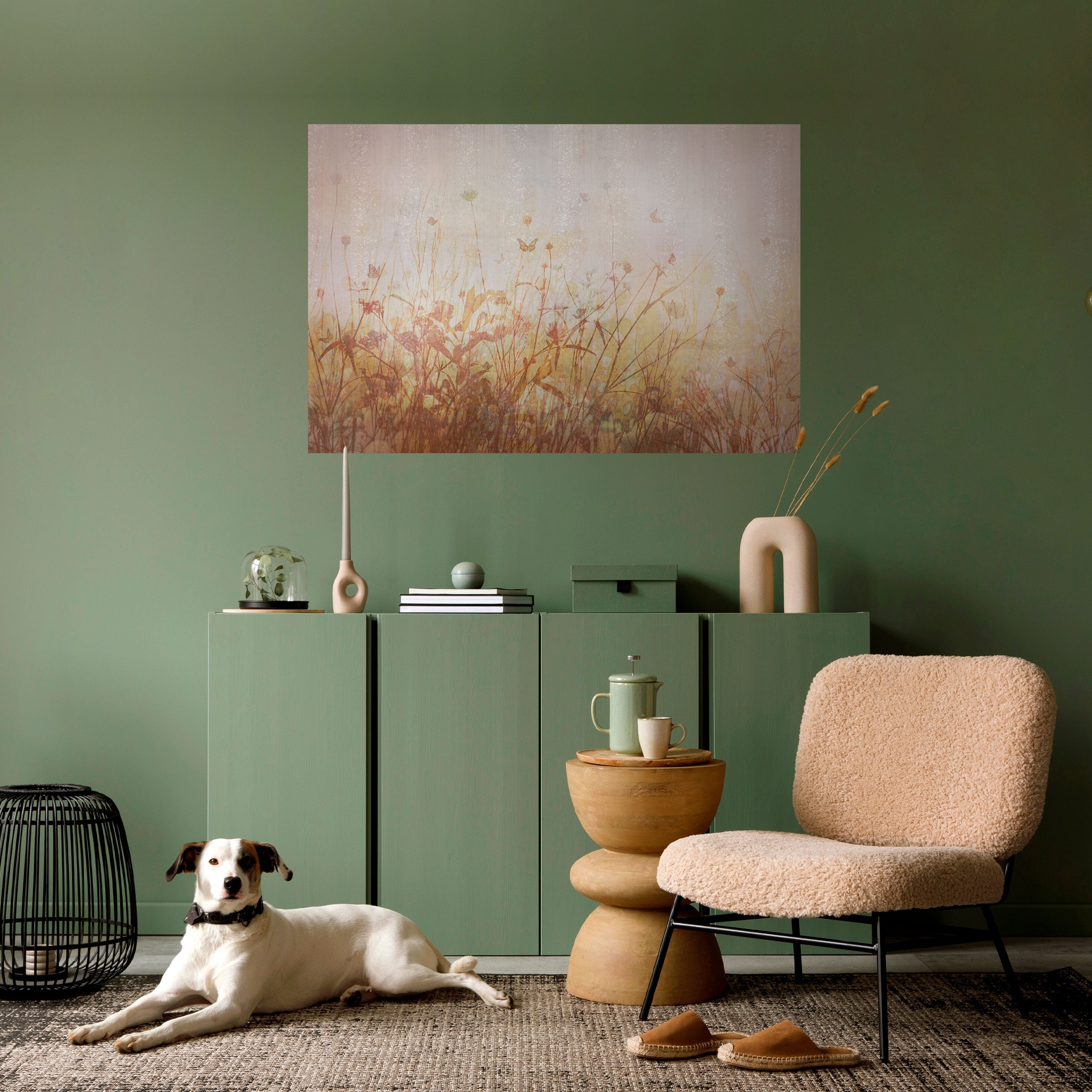 Affiche horizontale autocollante « PAPILLONS DES PRÉS »