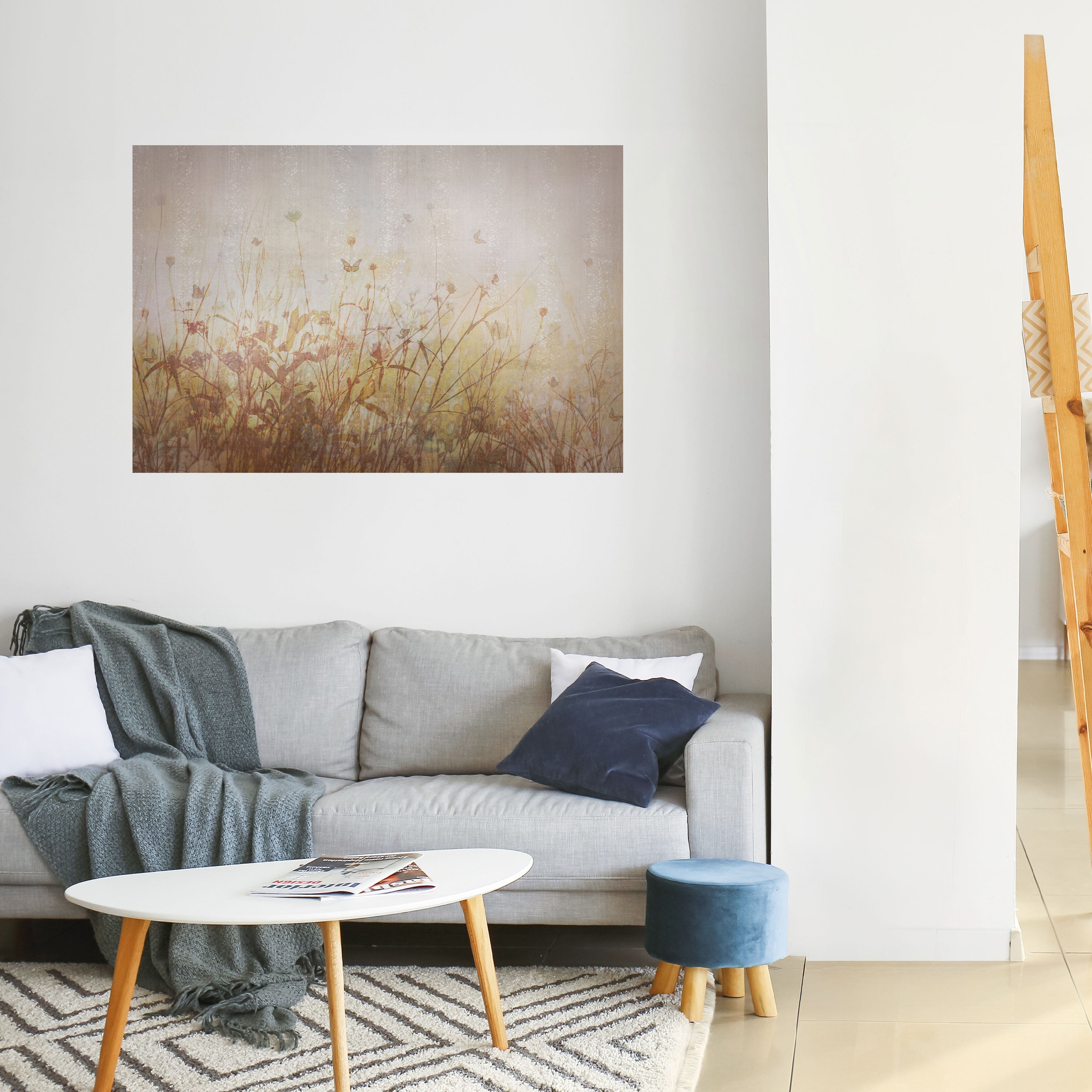 Affiche horizontale autocollante « PAPILLONS DES PRÉS »