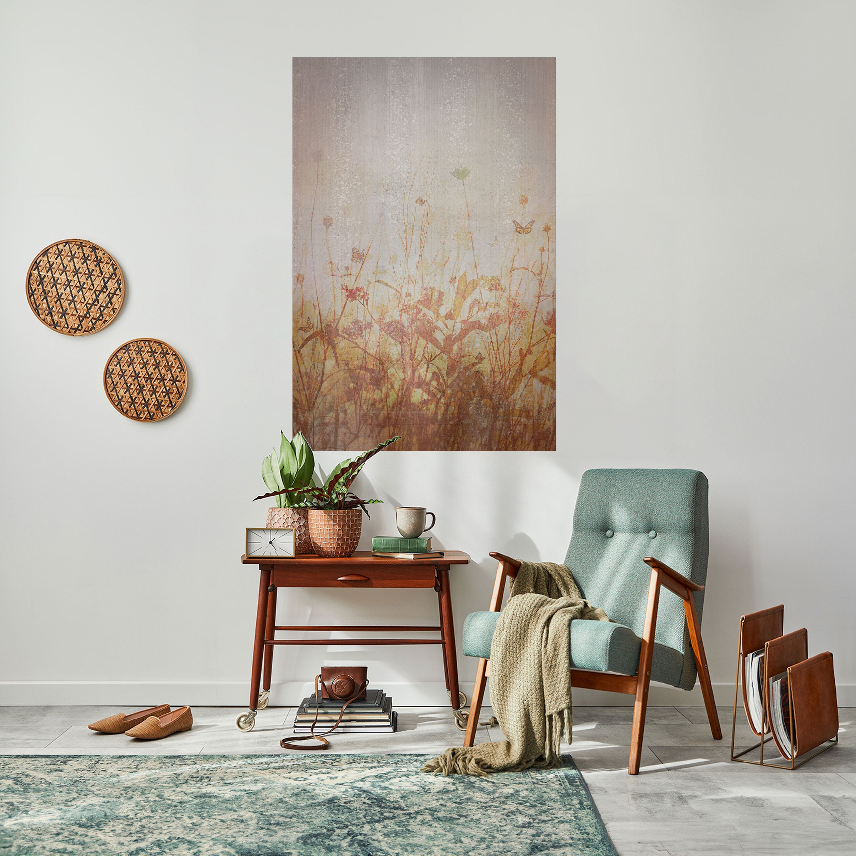 Affiche verticale autocollante « PAPILLON DES PRÉS »