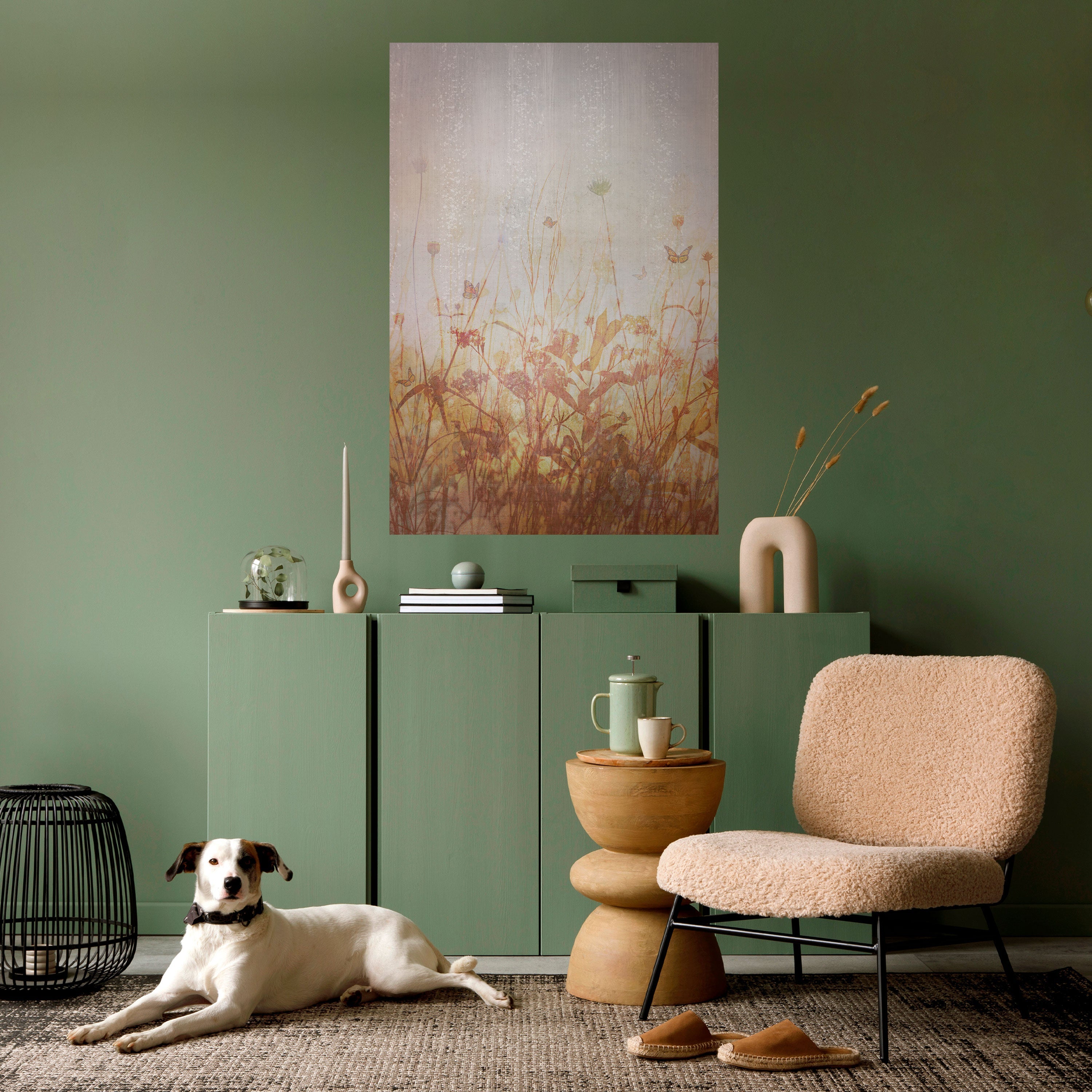 Affiche verticale autocollante « PAPILLON DES PRÉS »