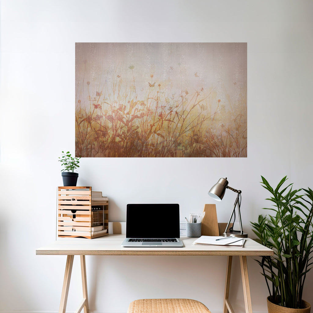 Affiche horizontale autocollante « PAPILLONS DES PRÉS »