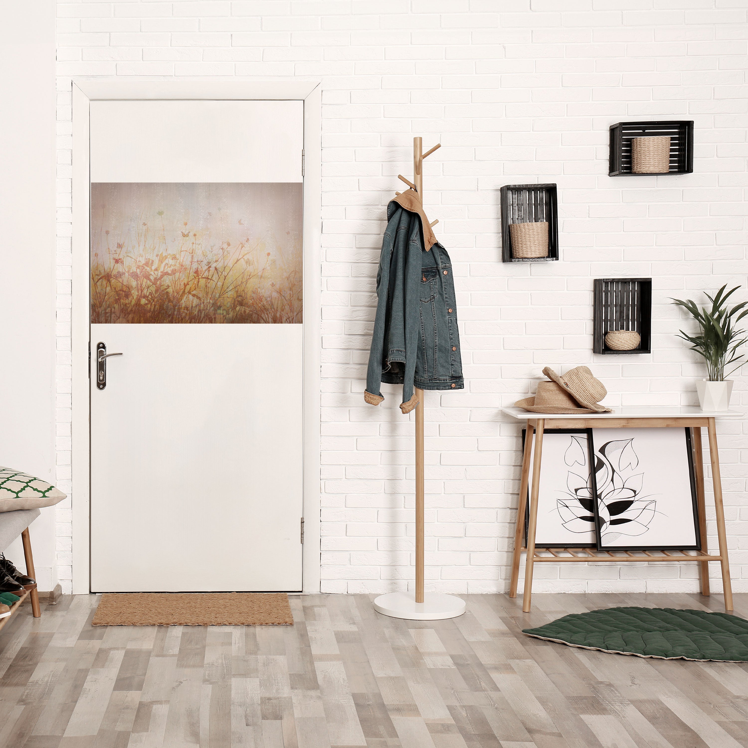 Affiche horizontale autocollante « PAPILLONS DES PRÉS »