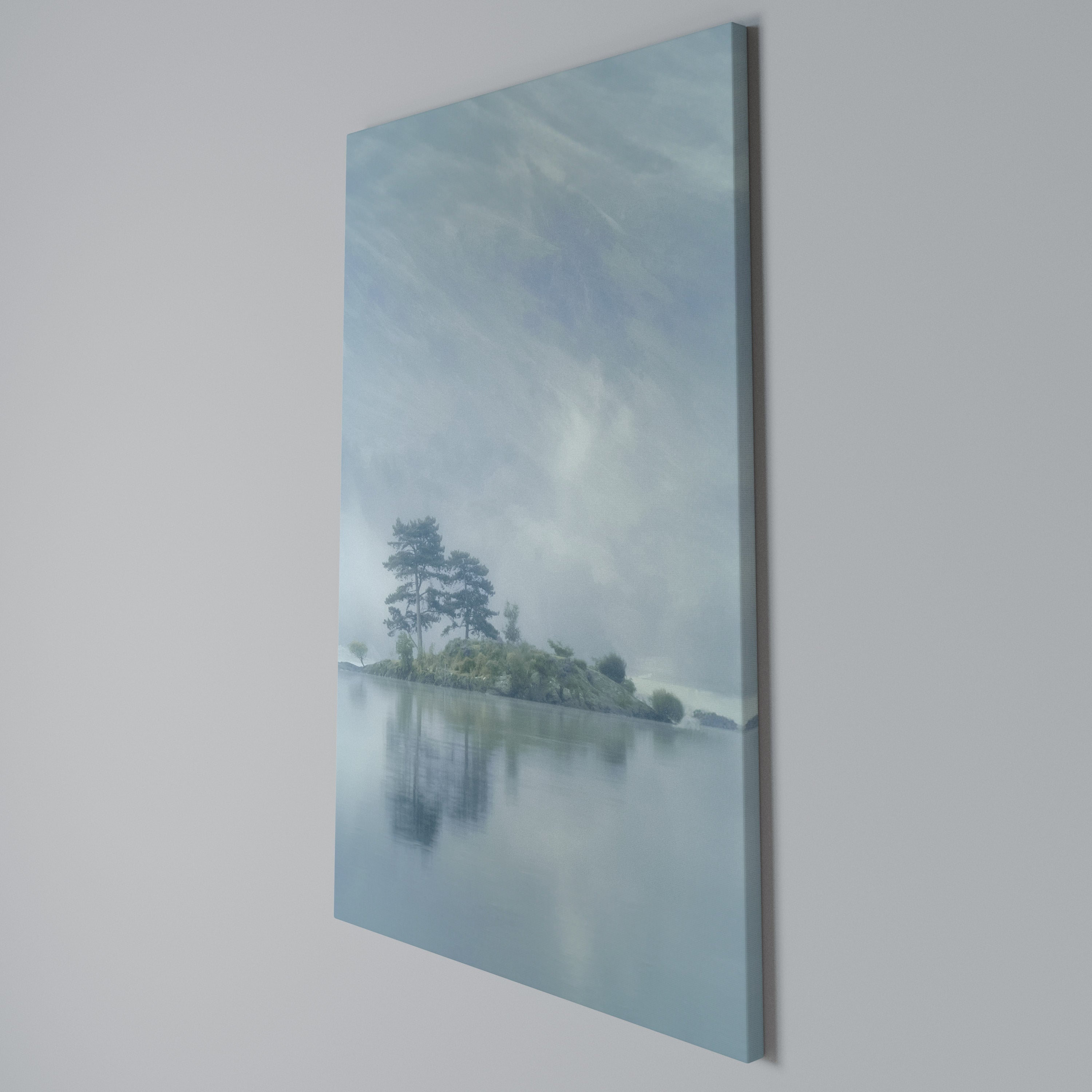 SILVER LAKE Vertical Canvas Print