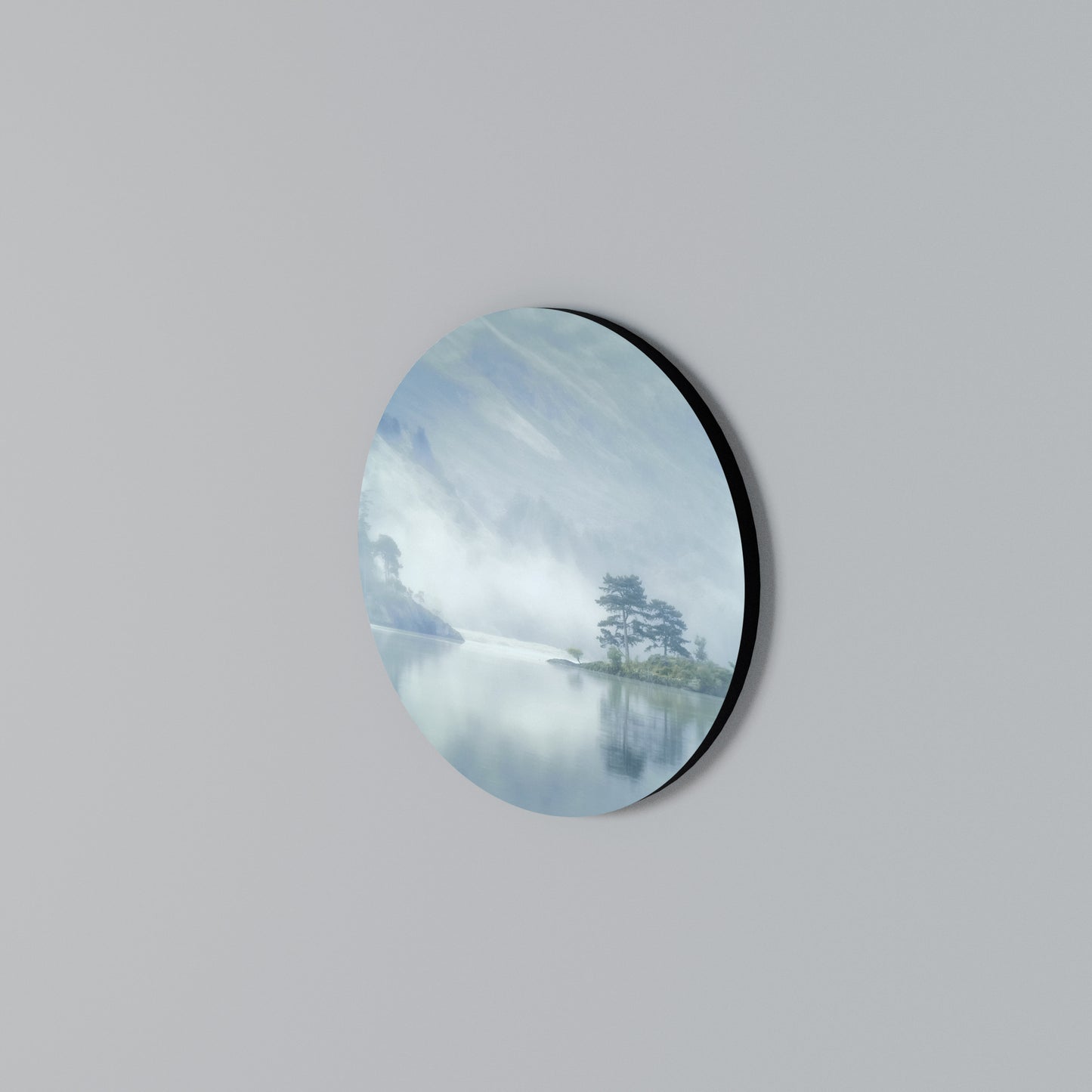 SILVER LAKE Round Wall Art