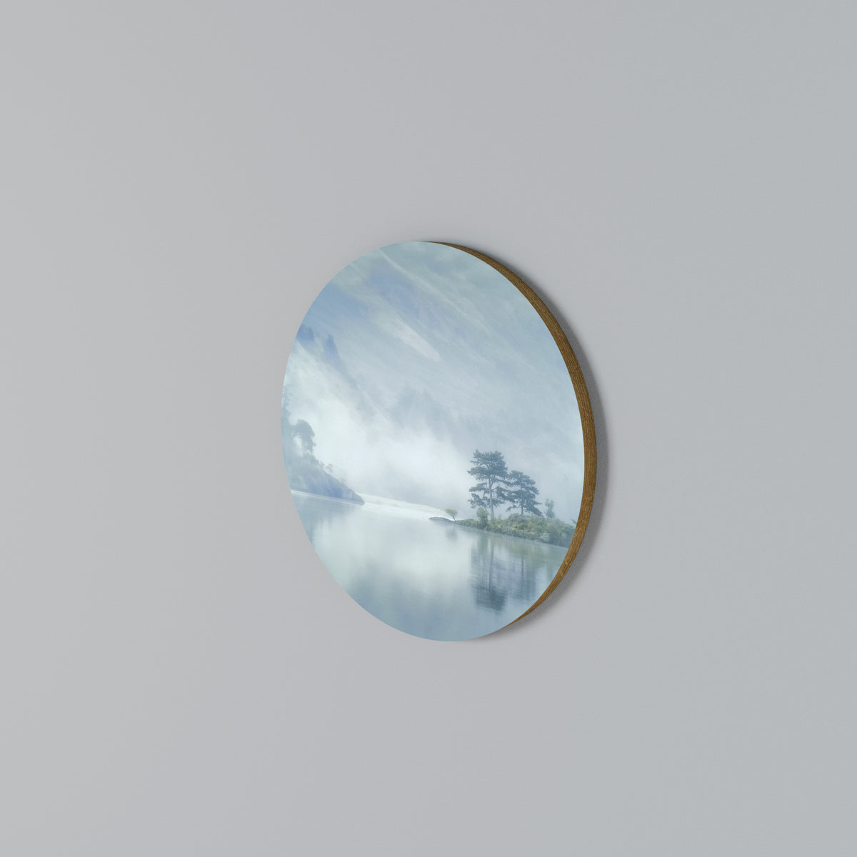 SILVER LAKE Round Wall Art