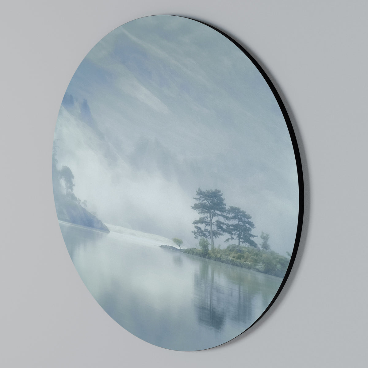 SILVER LAKE Round Wall Art