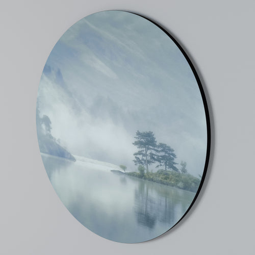 SILVER LAKE Round Wall Art