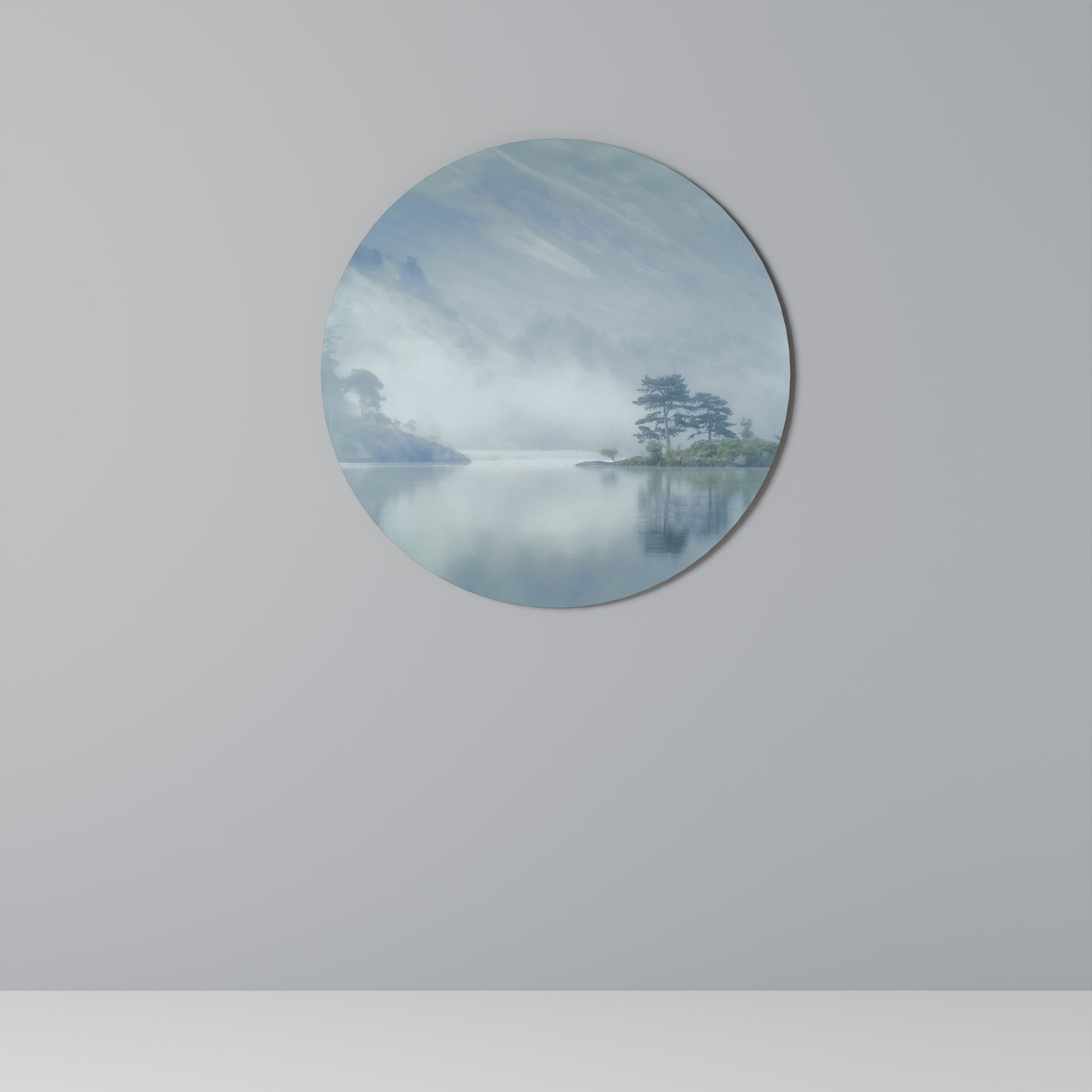 Décoration murale ronde SILVER LAKE