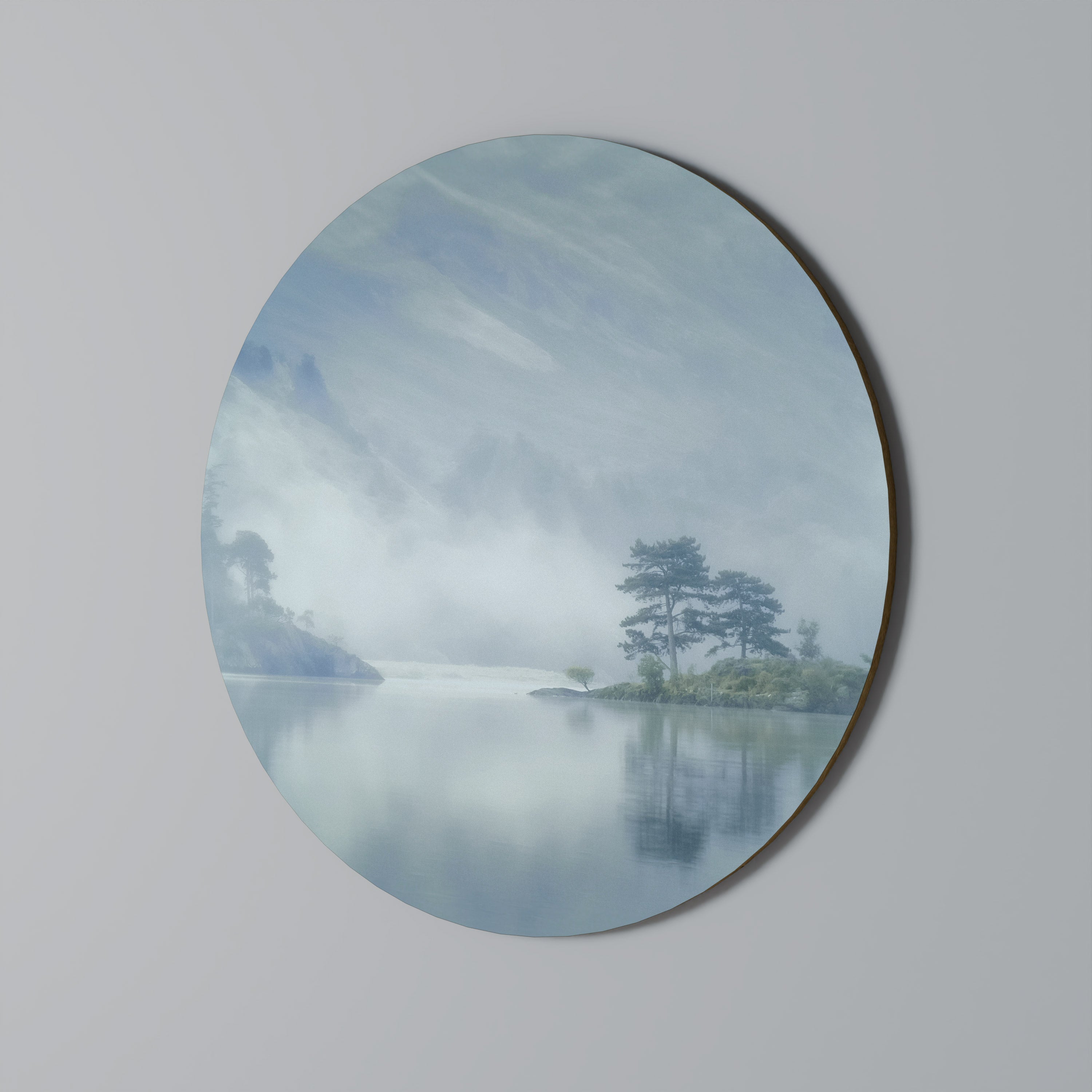 Décoration murale ronde SILVER LAKE