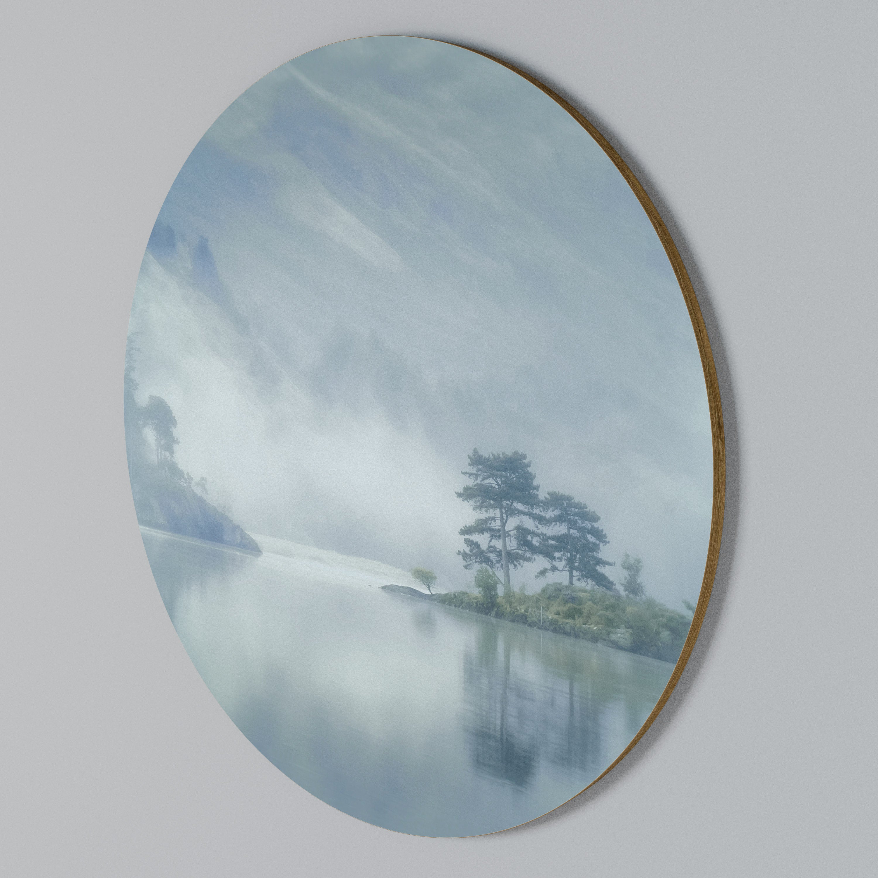 SILVER LAKE Round Wall Art