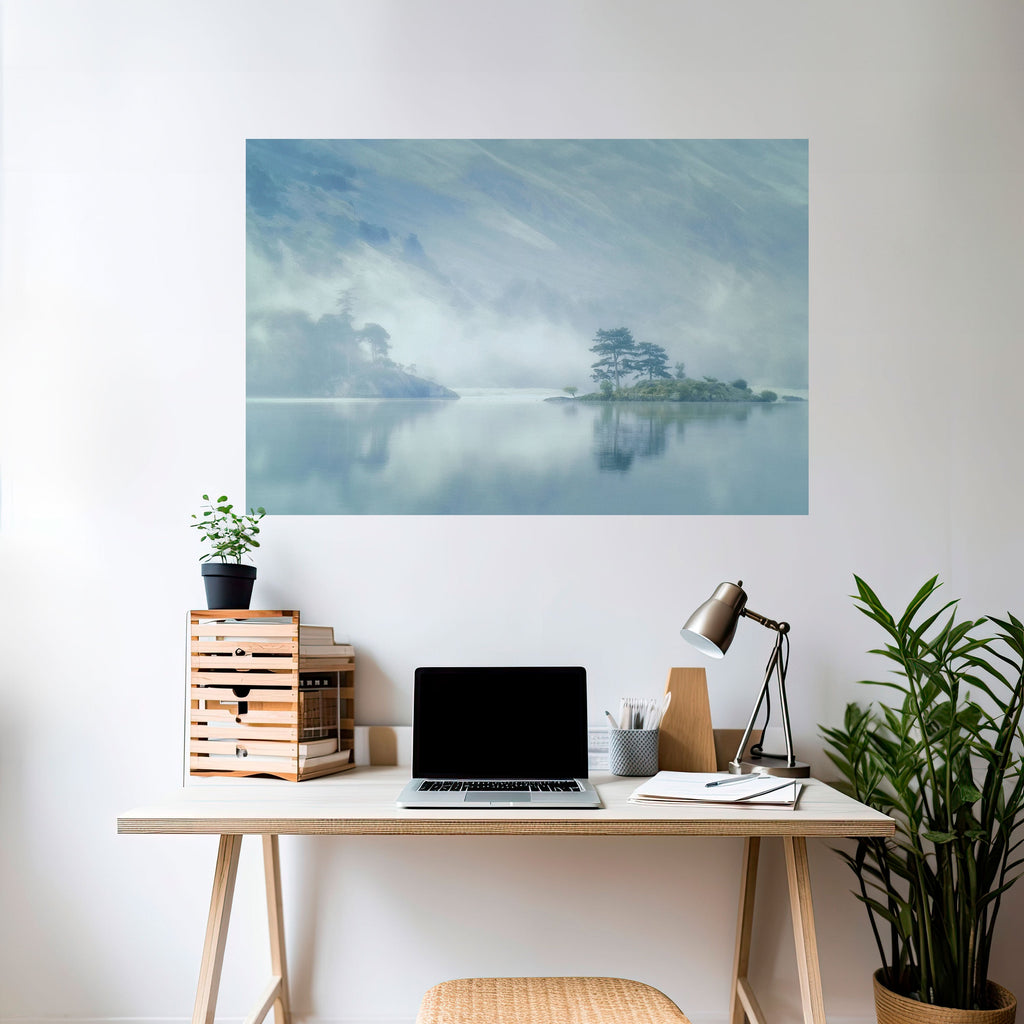 Affiche horizontale autocollante SILVER LAKE