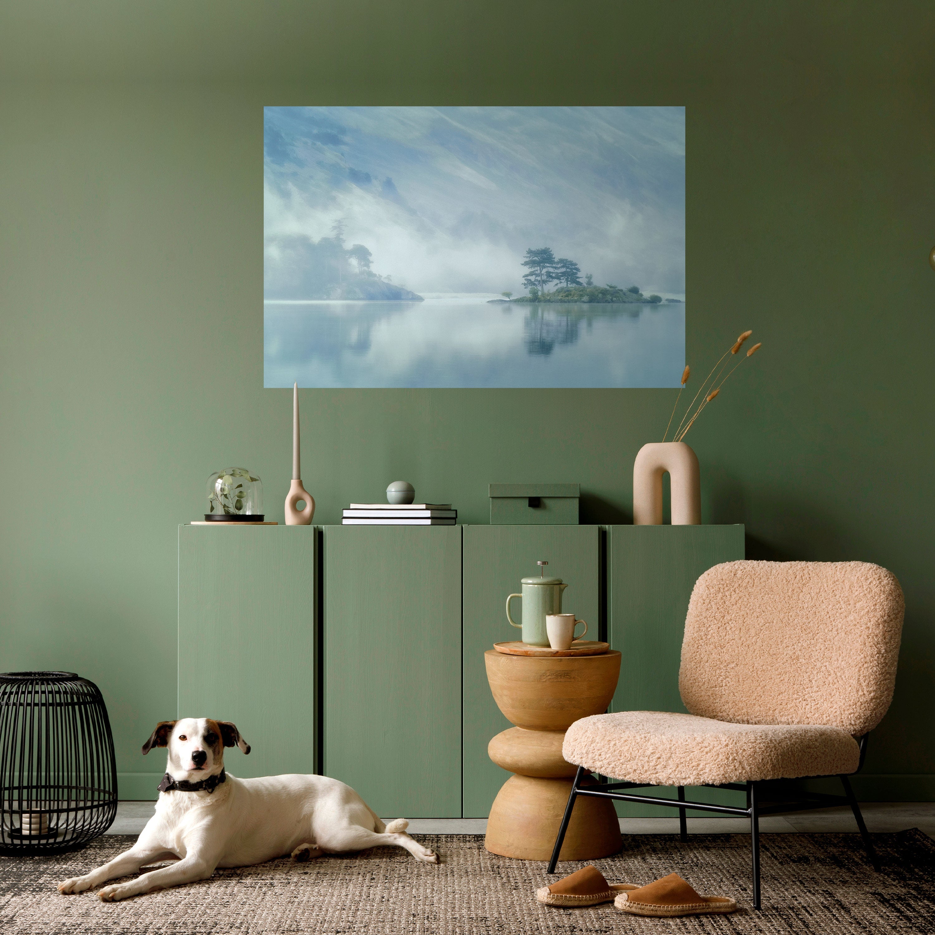 Affiche horizontale autocollante SILVER LAKE