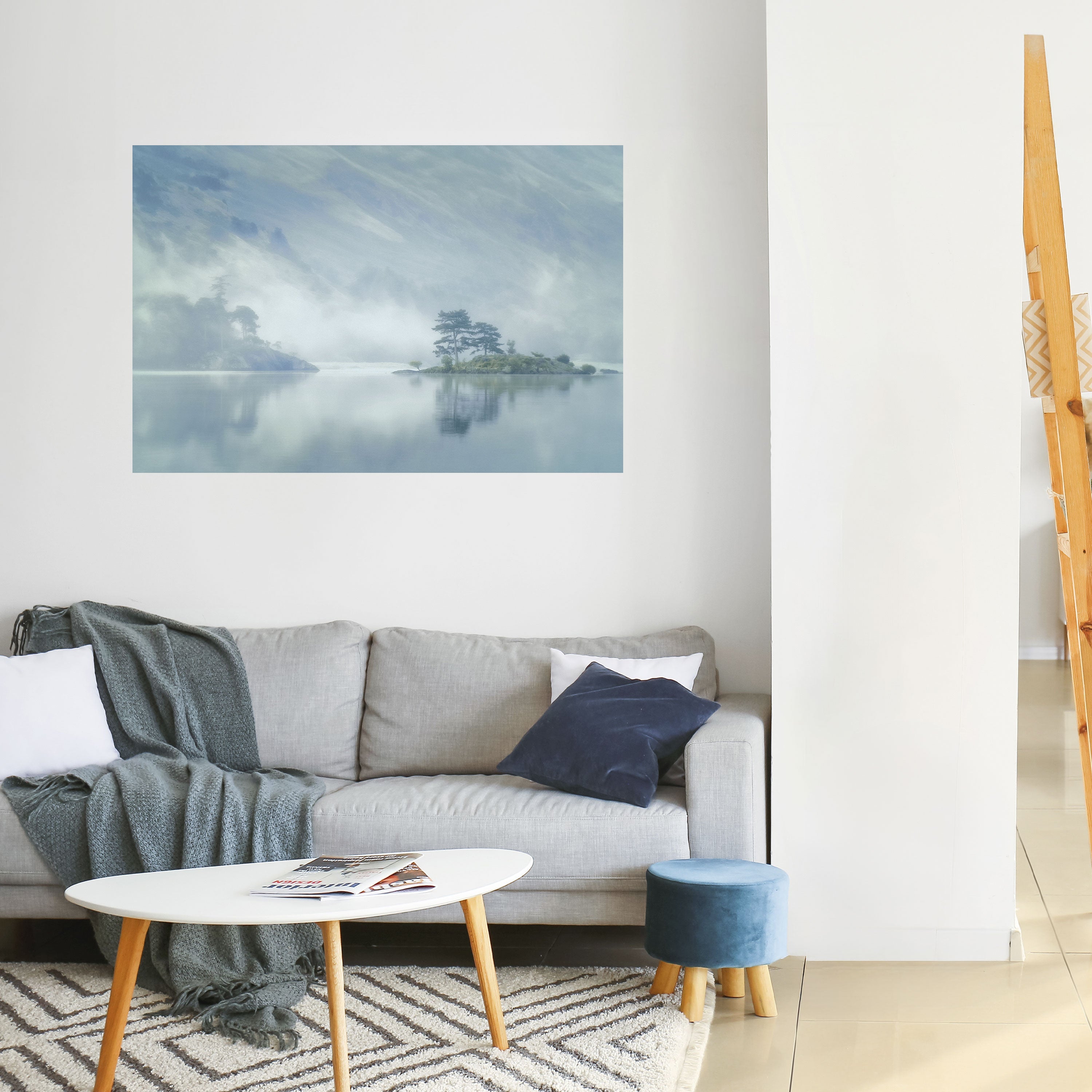 Affiche horizontale autocollante SILVER LAKE