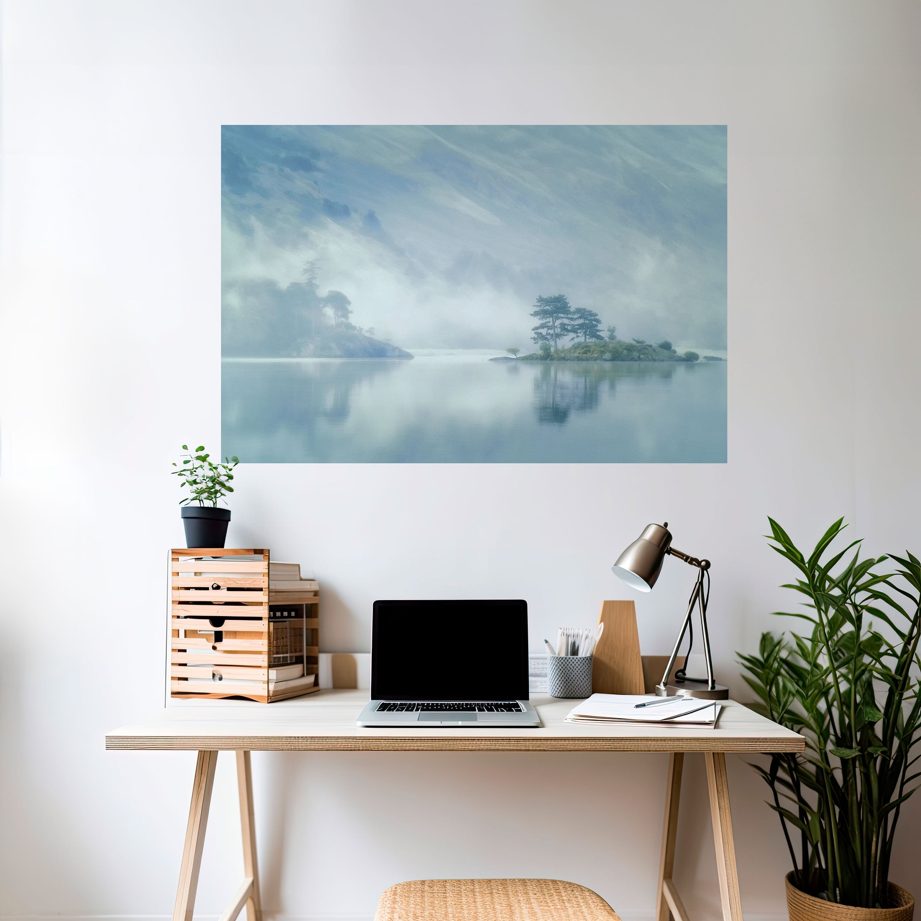 Affiche horizontale autocollante SILVER LAKE