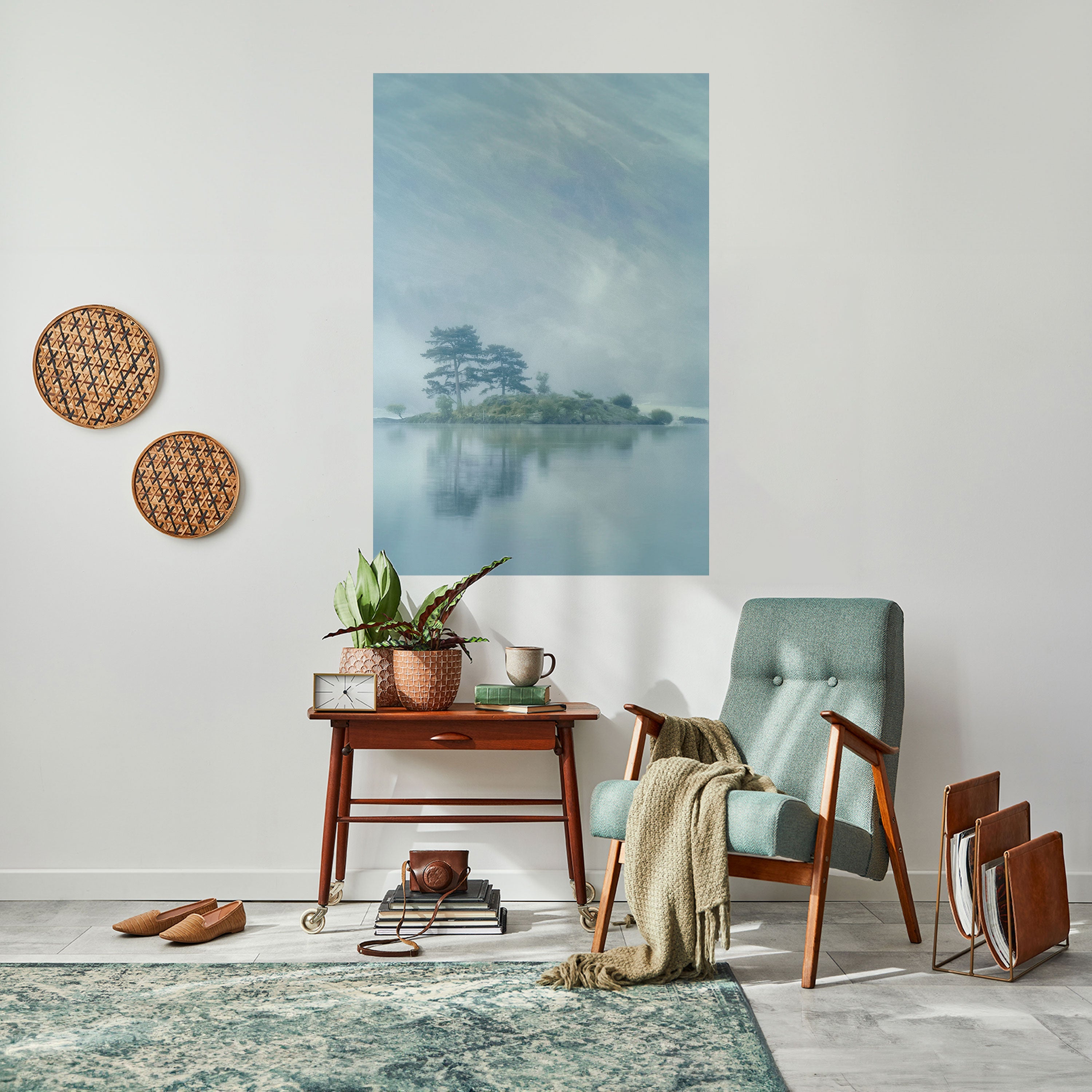 Affiche verticale autocollante SILVER LAKE