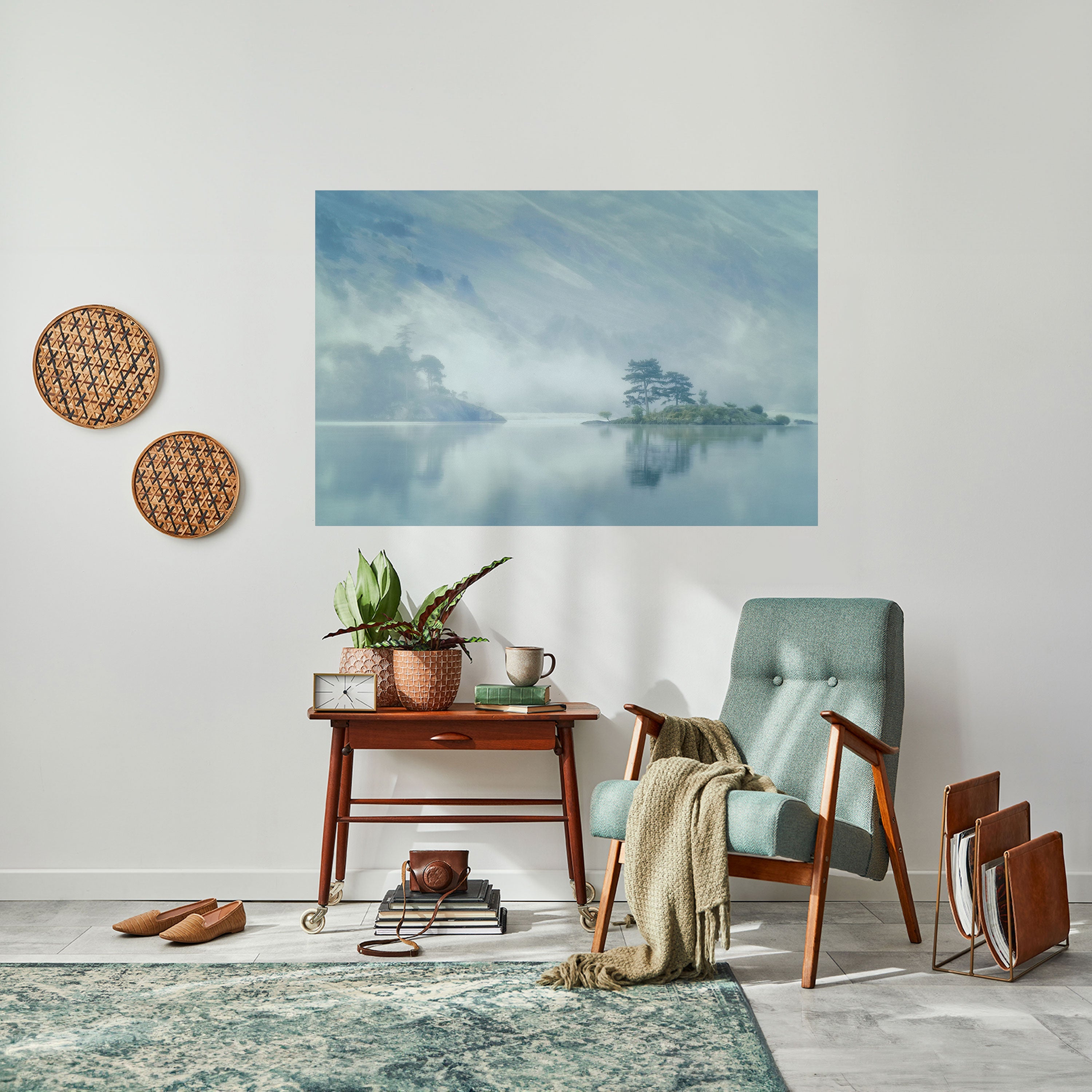 Affiche horizontale autocollante SILVER LAKE