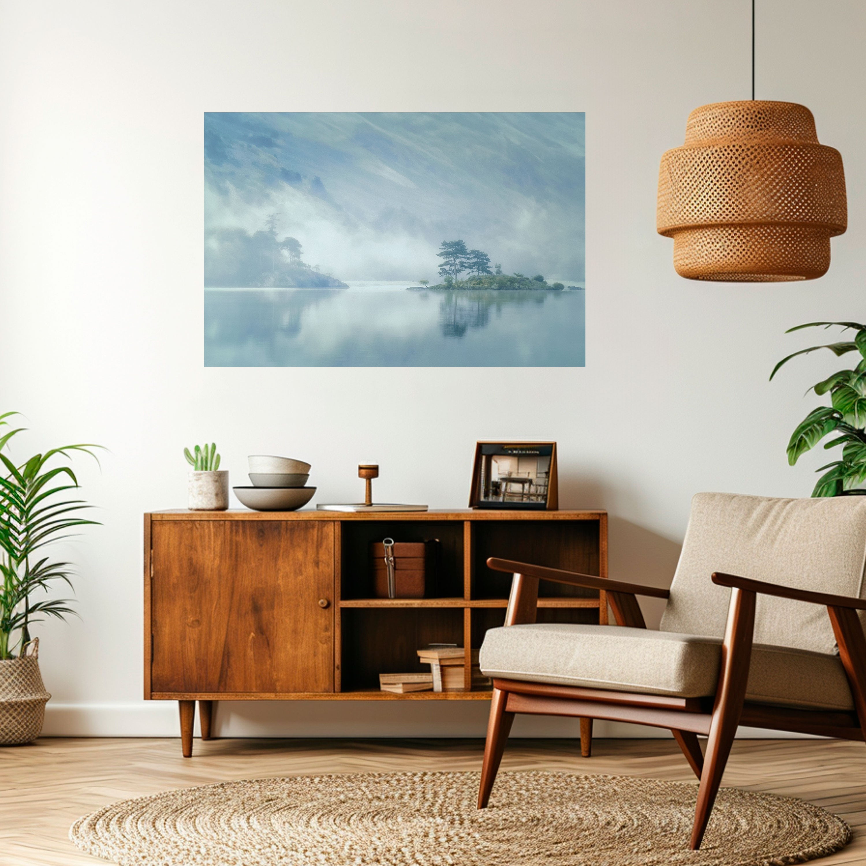 Affiche horizontale autocollante SILVER LAKE