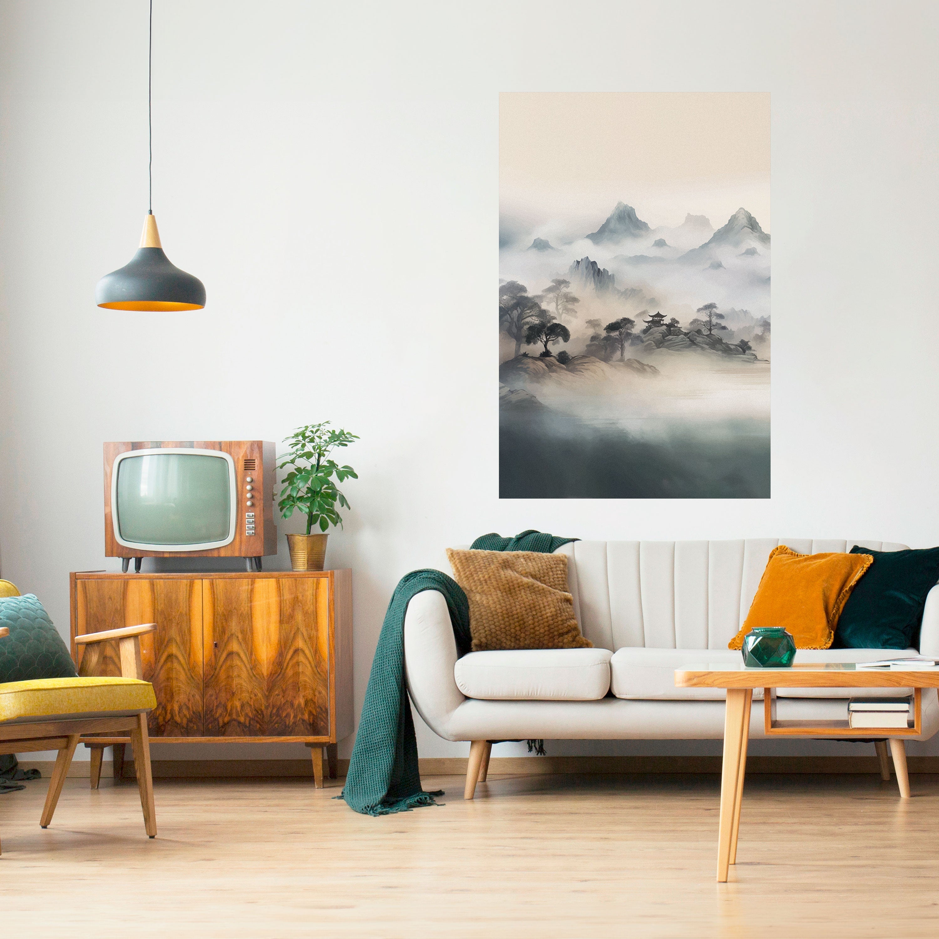 Affiche verticale autocollante HIDDEN TEMPLE MIST