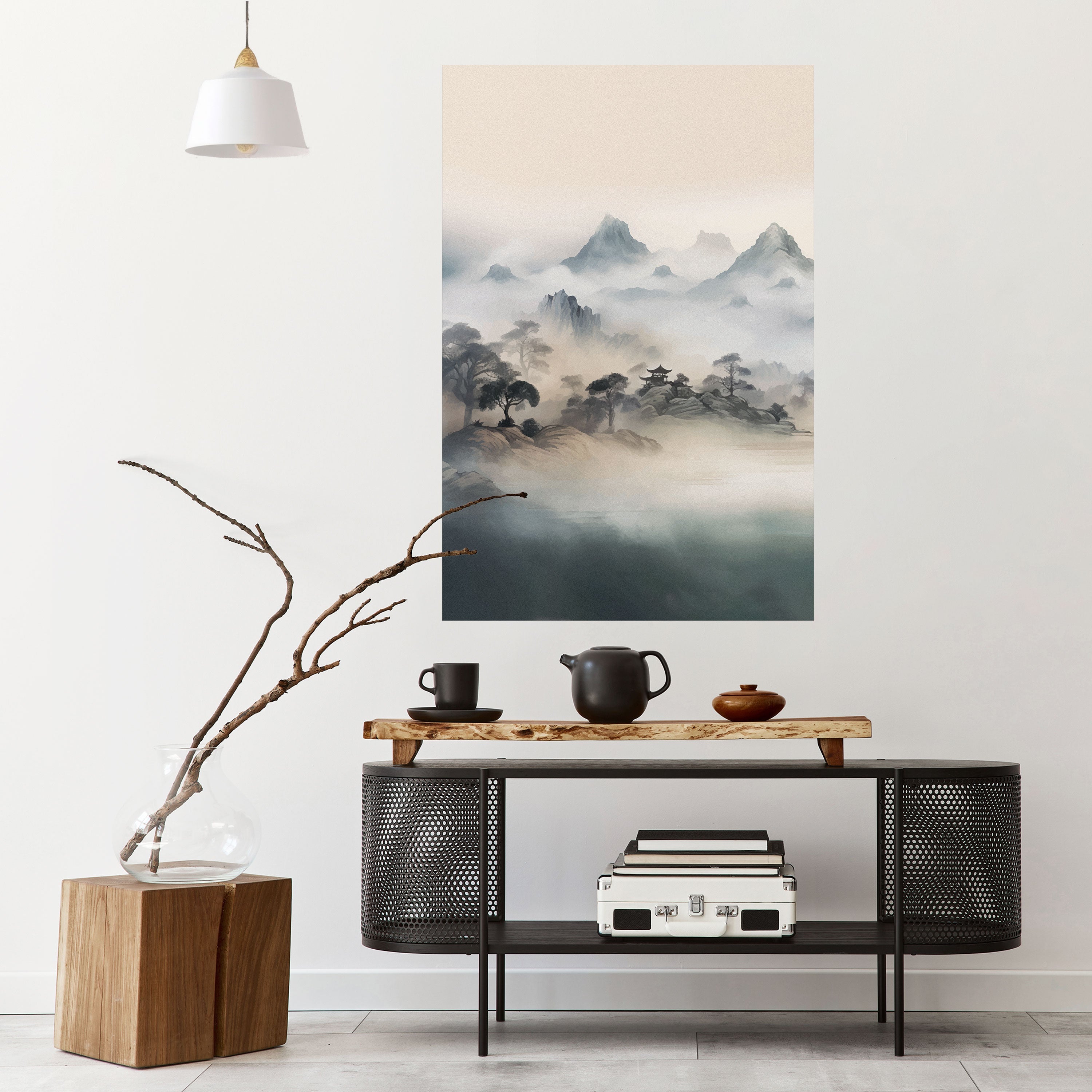 Affiche verticale autocollante HIDDEN TEMPLE MIST