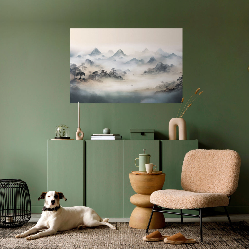 Affiche horizontale autocollante HIDDEN TEMPLE MIST