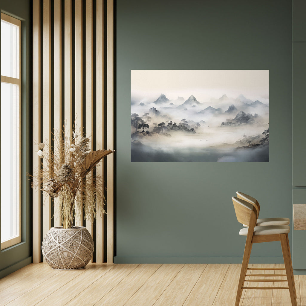 Affiche horizontale autocollante HIDDEN TEMPLE MIST